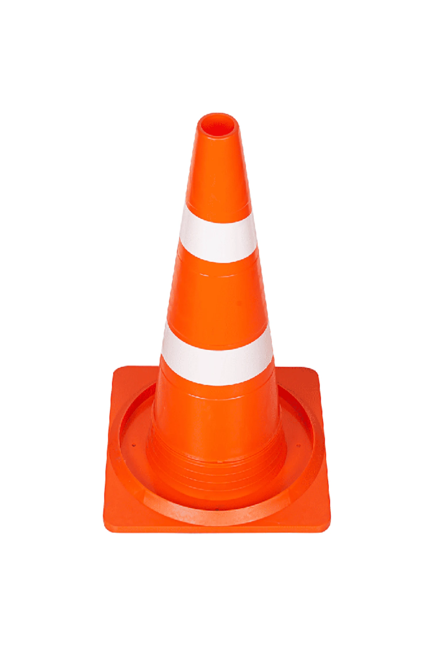 Изображение товара Дорожный конус КС-2.4 520 мм из мягкого пластика с белыми полосами комплект 5 шт