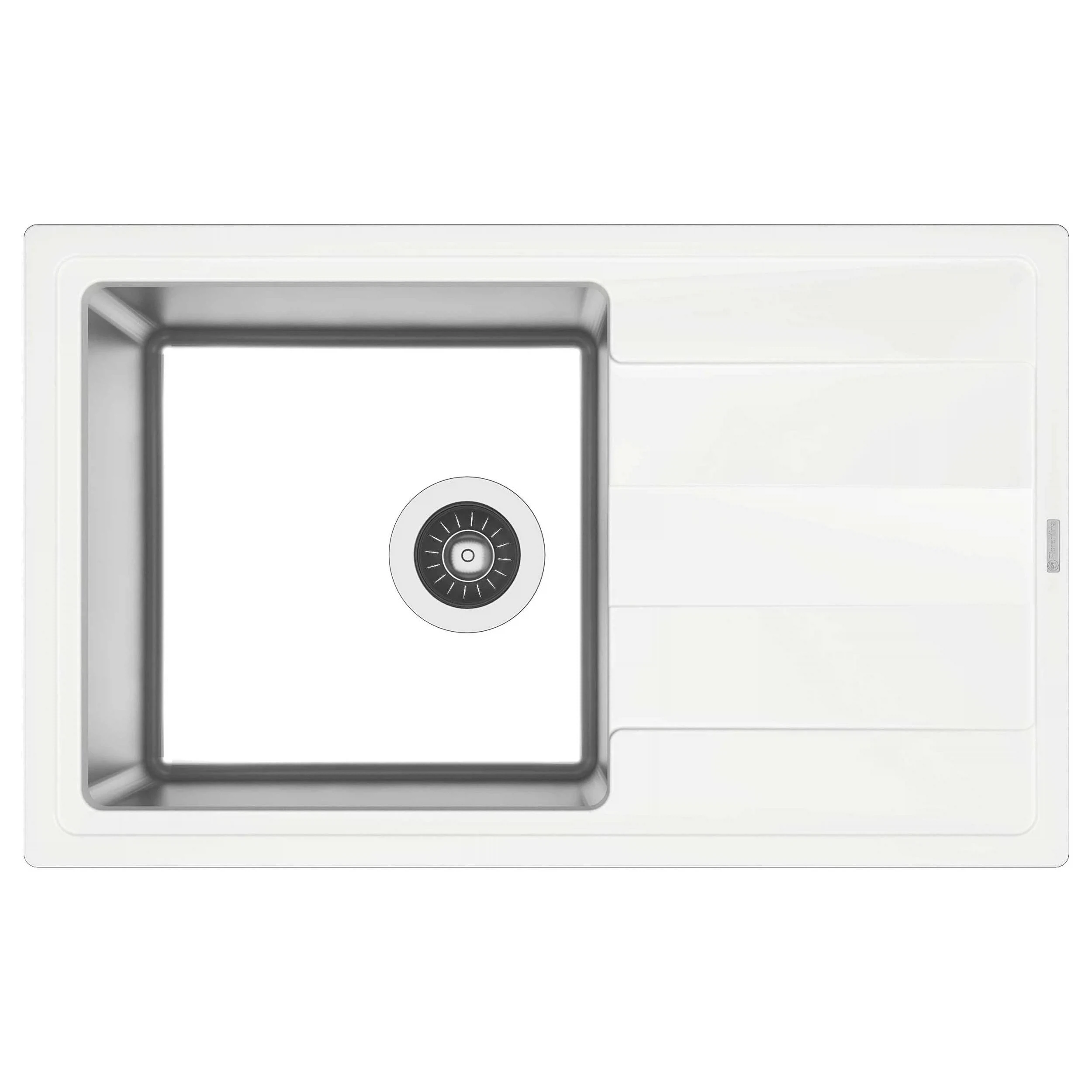 Изображение товара Кухонная мойка Florentina Комби 21.395.D0780.201 - стильное решение из нержавейки и кварца