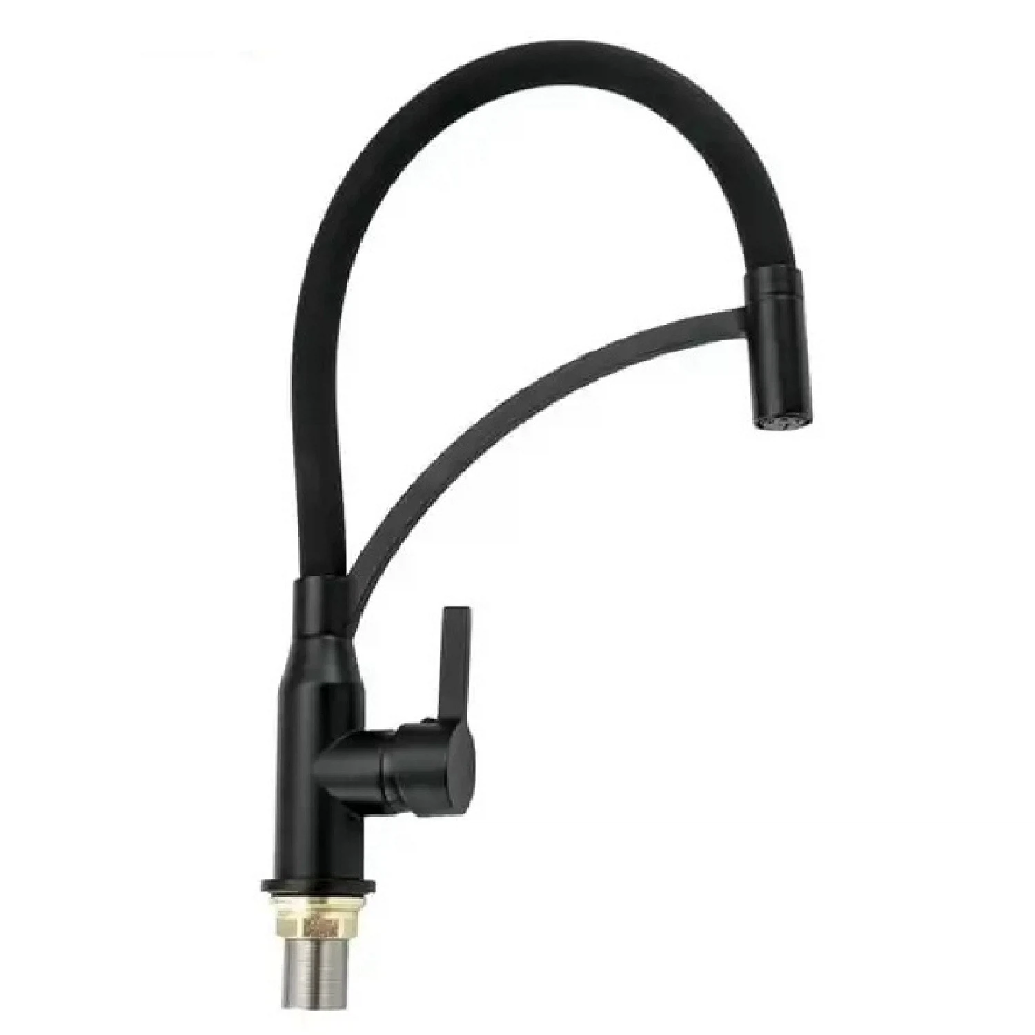 Изображение товара Shevanik S643H-3 смеситель кухонный, гибкий излив, черный