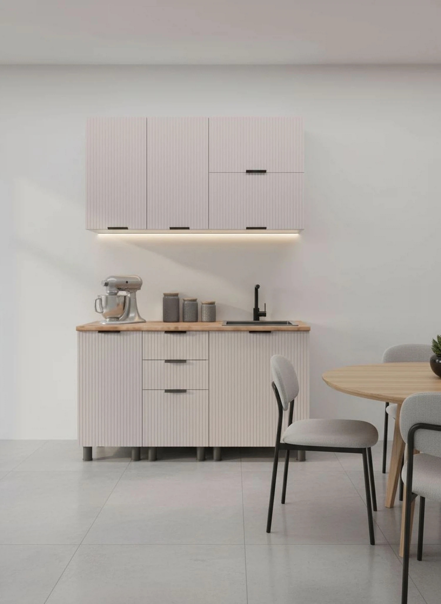 Изображение товара Кухня, Арника мебель, Лотос, артикул Н00240219, размер 140*60*240, цвет кашемир