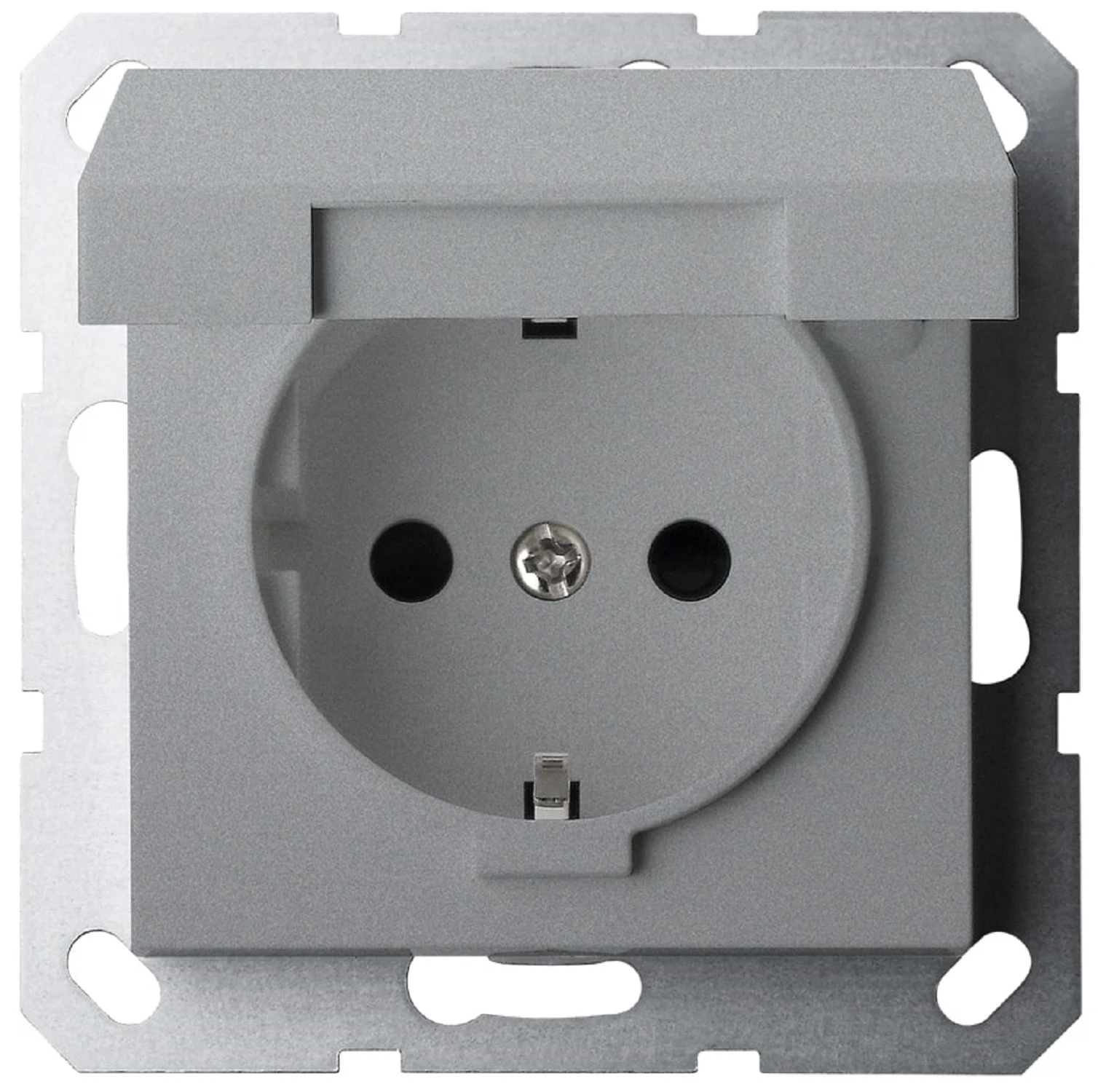 Изображение товара Розетка с защитными шторками Jasmart G алюминий 16A 250V