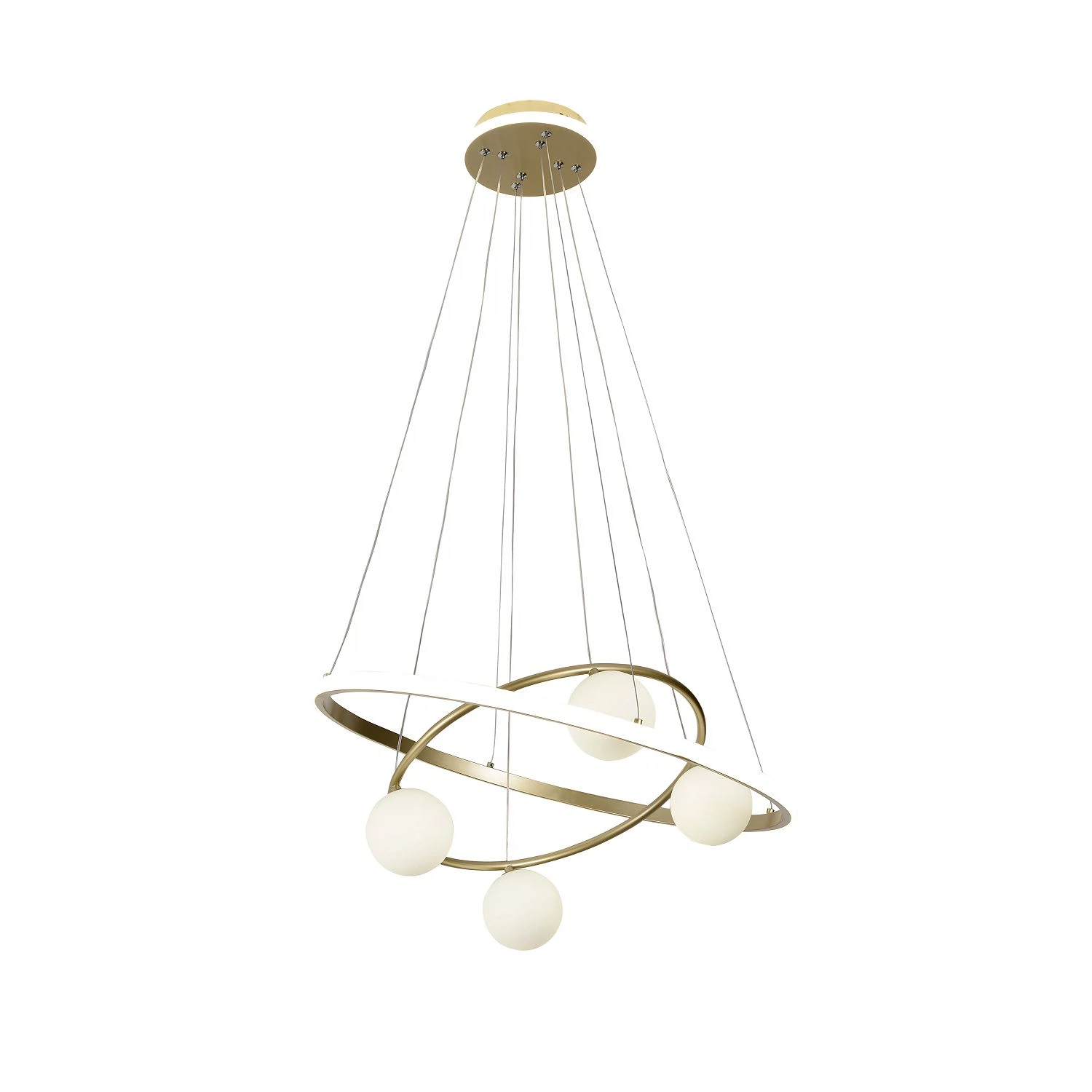 Изображение товара 4185-6P, подвесная люстра, D600xH150/1200, 4xG9LEDx10W, excluded + LEDx70W + LEDx20W, 4725LM, 3000-6000K, included, remote control