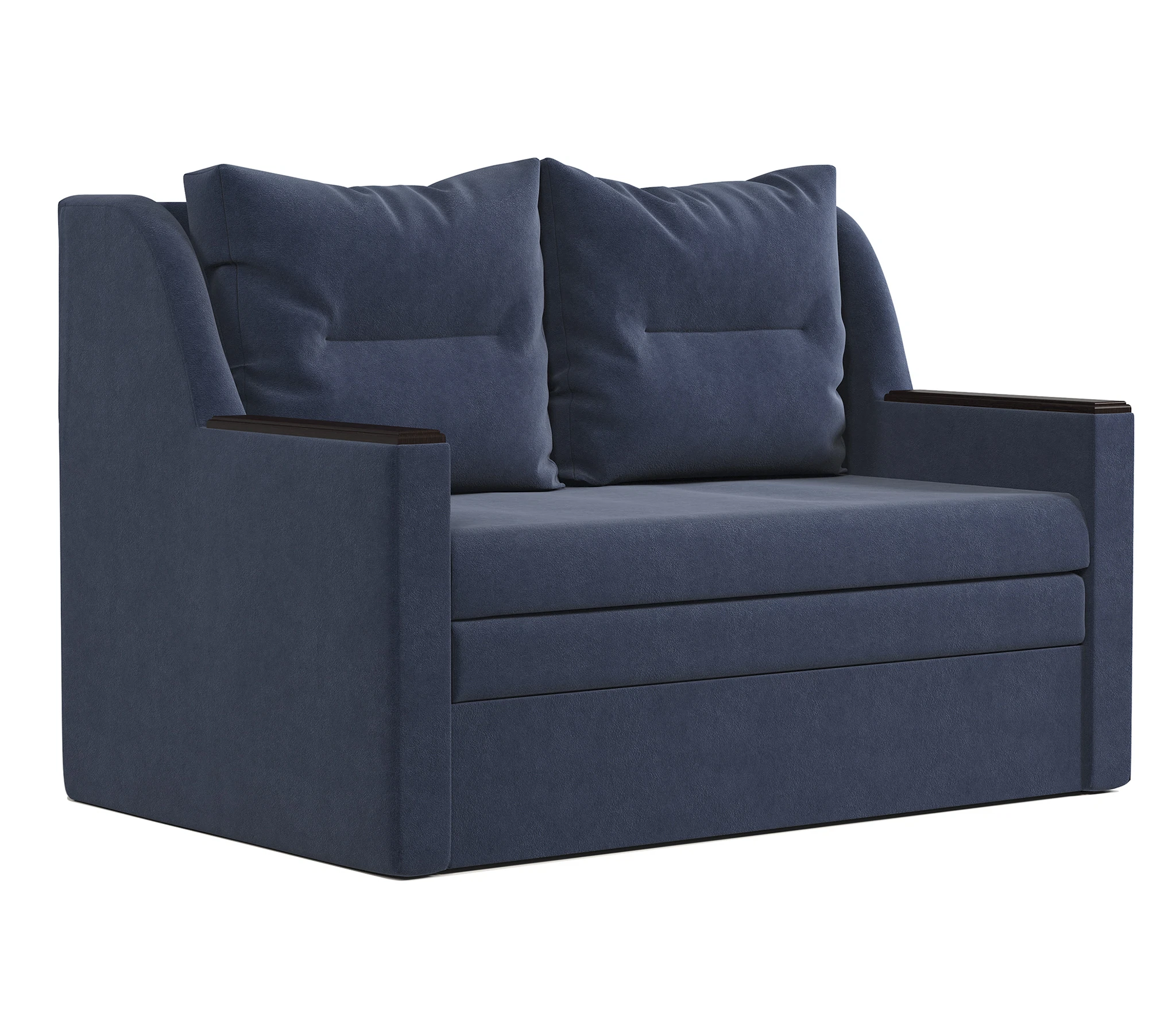 Изображение товара Диван-кровать Дуэт велюр Ультра миднайт современный удобный дизайн Россия