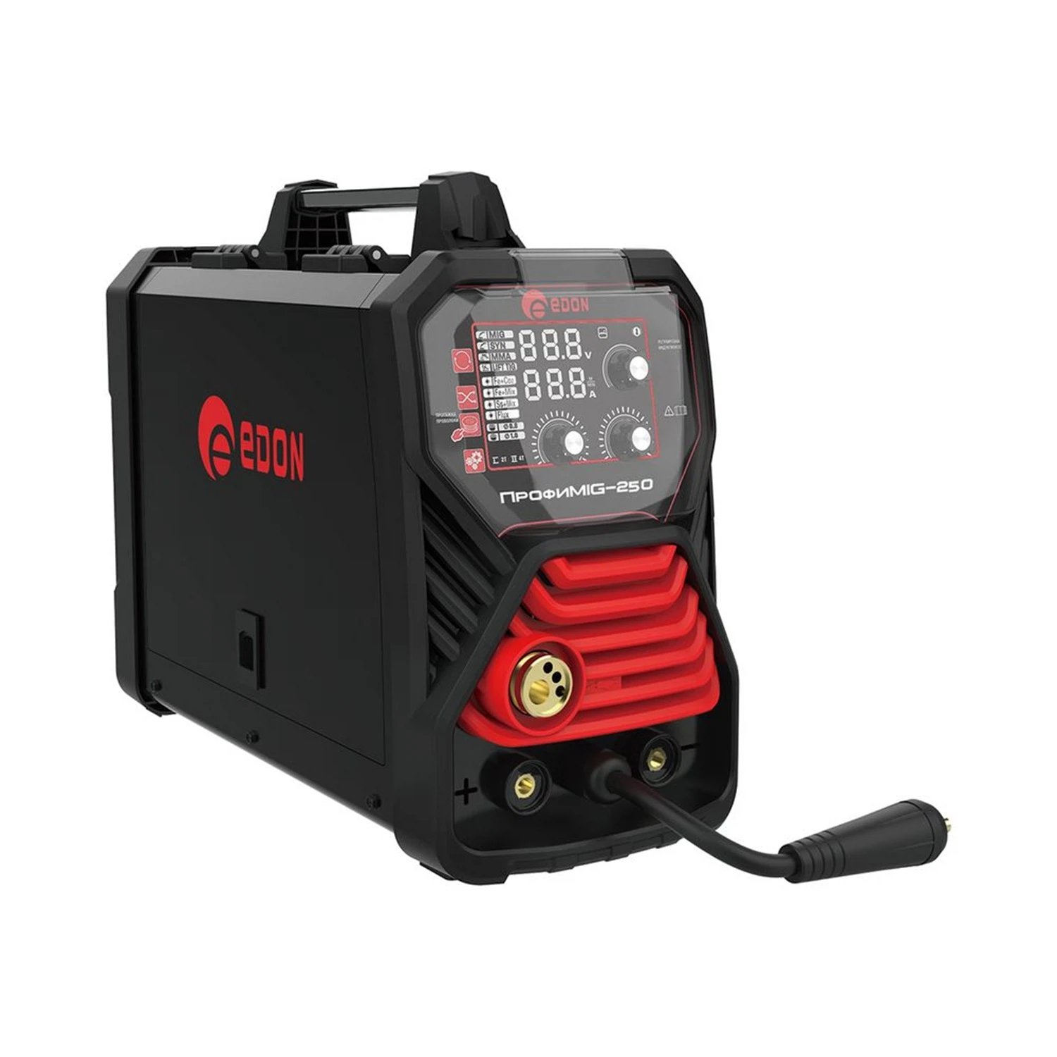 Изображение товара Сварочный инверторный полуавтомат EDON Профи MIG-250 для профессиональной и бытовой сварки