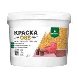 Краска для плит OSB для внутренних и наружных работ Super Elastic / 7 кг