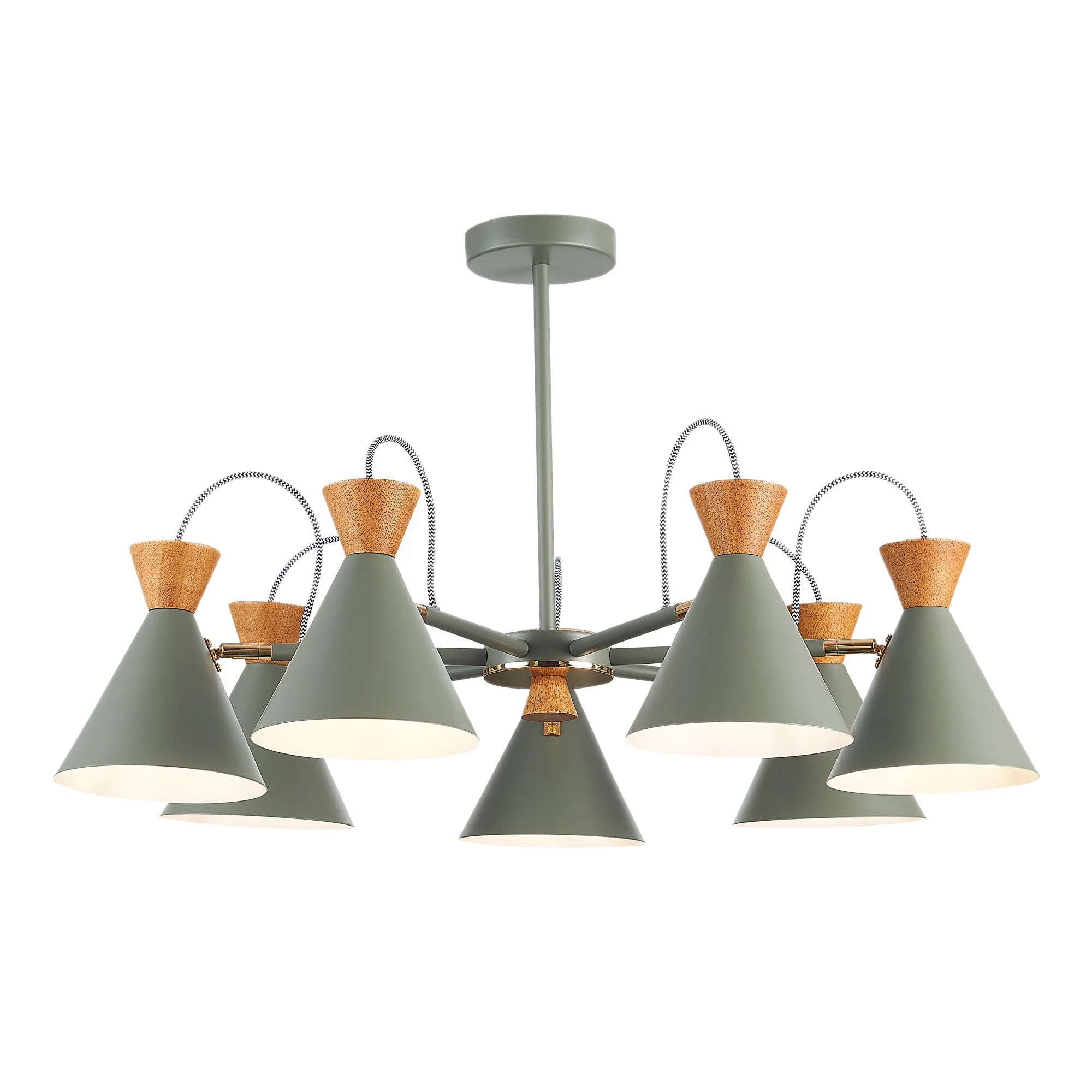 Изображение товара Потолочный светильник Modica с натуральным деревом и цоколем E14 для современного интерьера