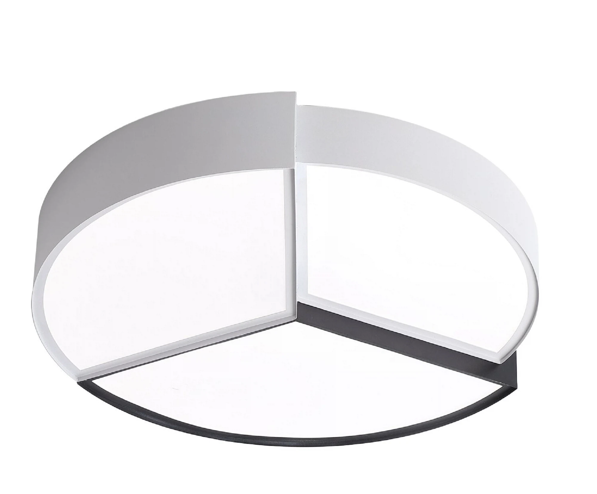 Изображение товара Люстра Freya Puzzle FR6093CL-L48BW светодиодная современная потолочная черно-белая