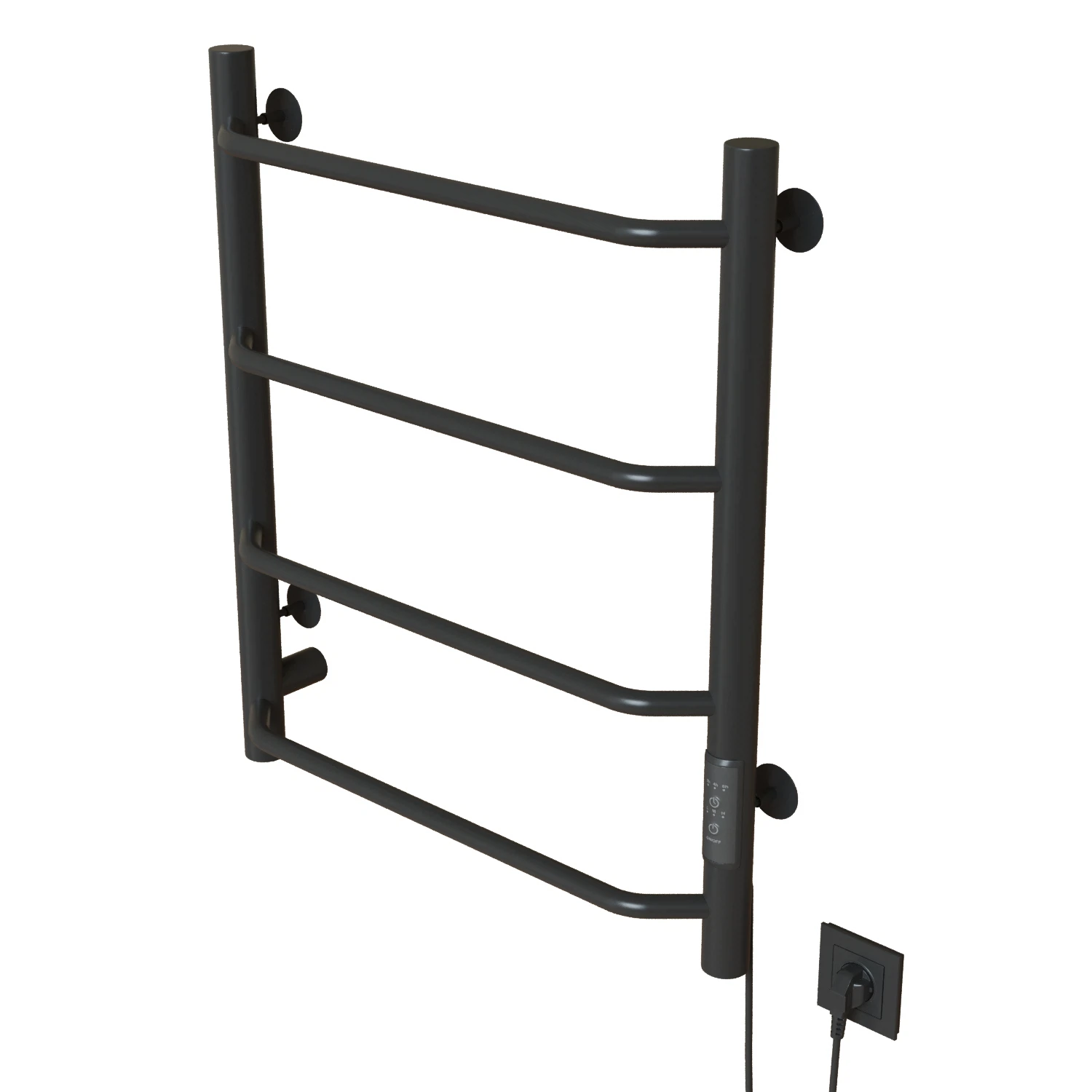 Изображение товара Полотенцесушитель MIXLINE MIRA 60х50 электрический с таймером 201 Вт сталь серый