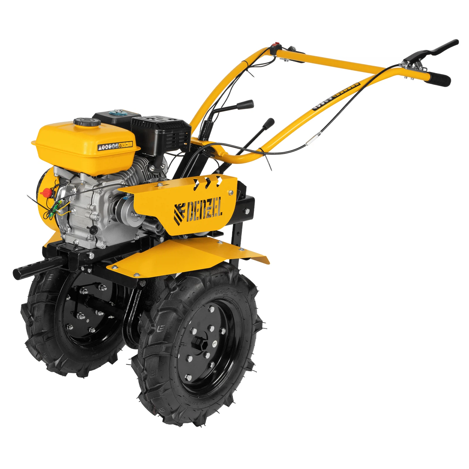 Изображение товара Мотоблок DPT-170S, 7 л.с., ремен.сцеп, фрез 3х4, ШОМ, передачи 2В/1Н, Denzel 56441