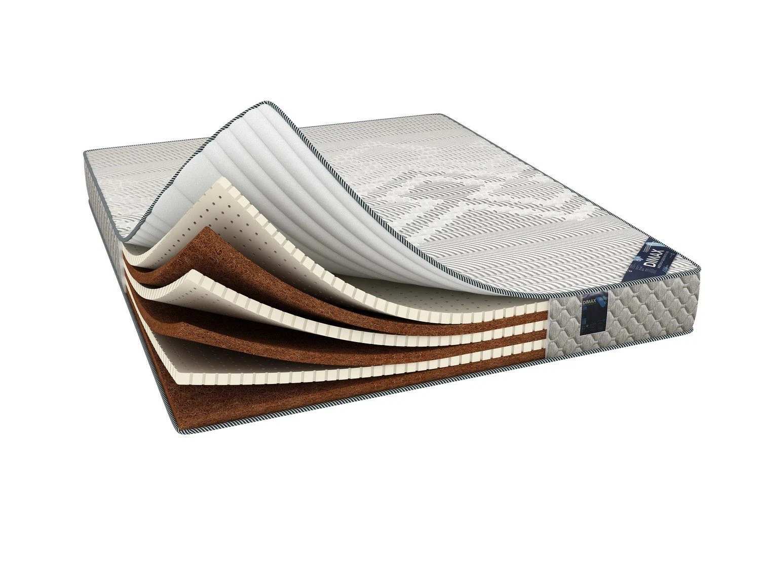 Изображение товара Беспружинный матрас Димакс Онли Медиум 80x200 натуральные материалы