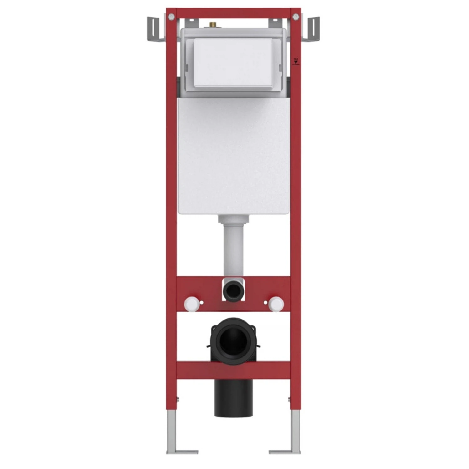 Изображение товара Инсталляция для унитаза WAVE без кнопки 380 мм механика нержавеющая сталь