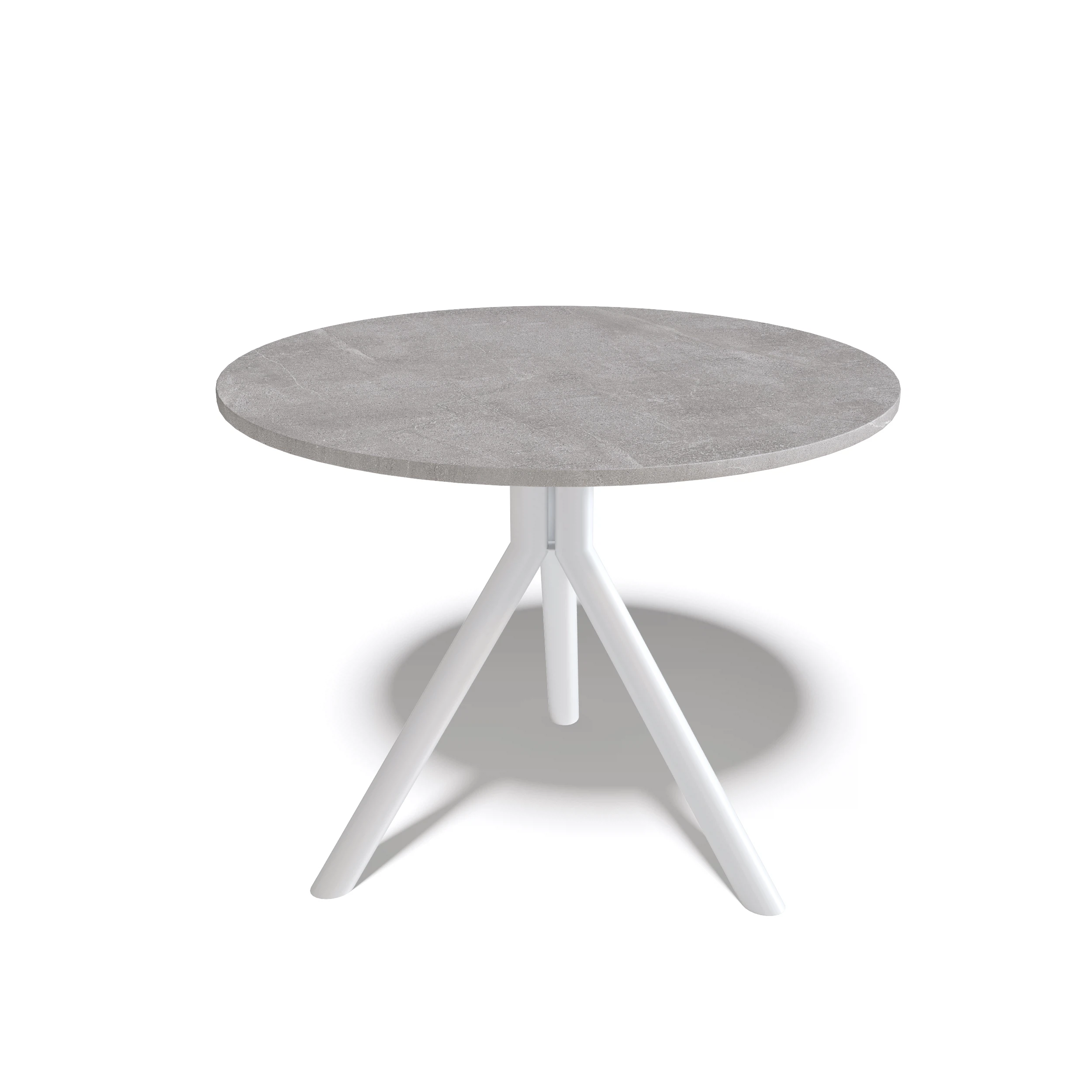 Изображение товара Стол круглый Kenner RR900 из ЛДСП с керамикой и металлическими ножками