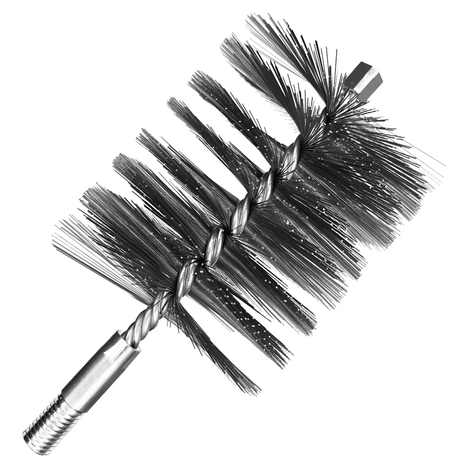 Изображение товара Щетка стальная усиленная 90 мм М12 для очистки труб и радиаторов