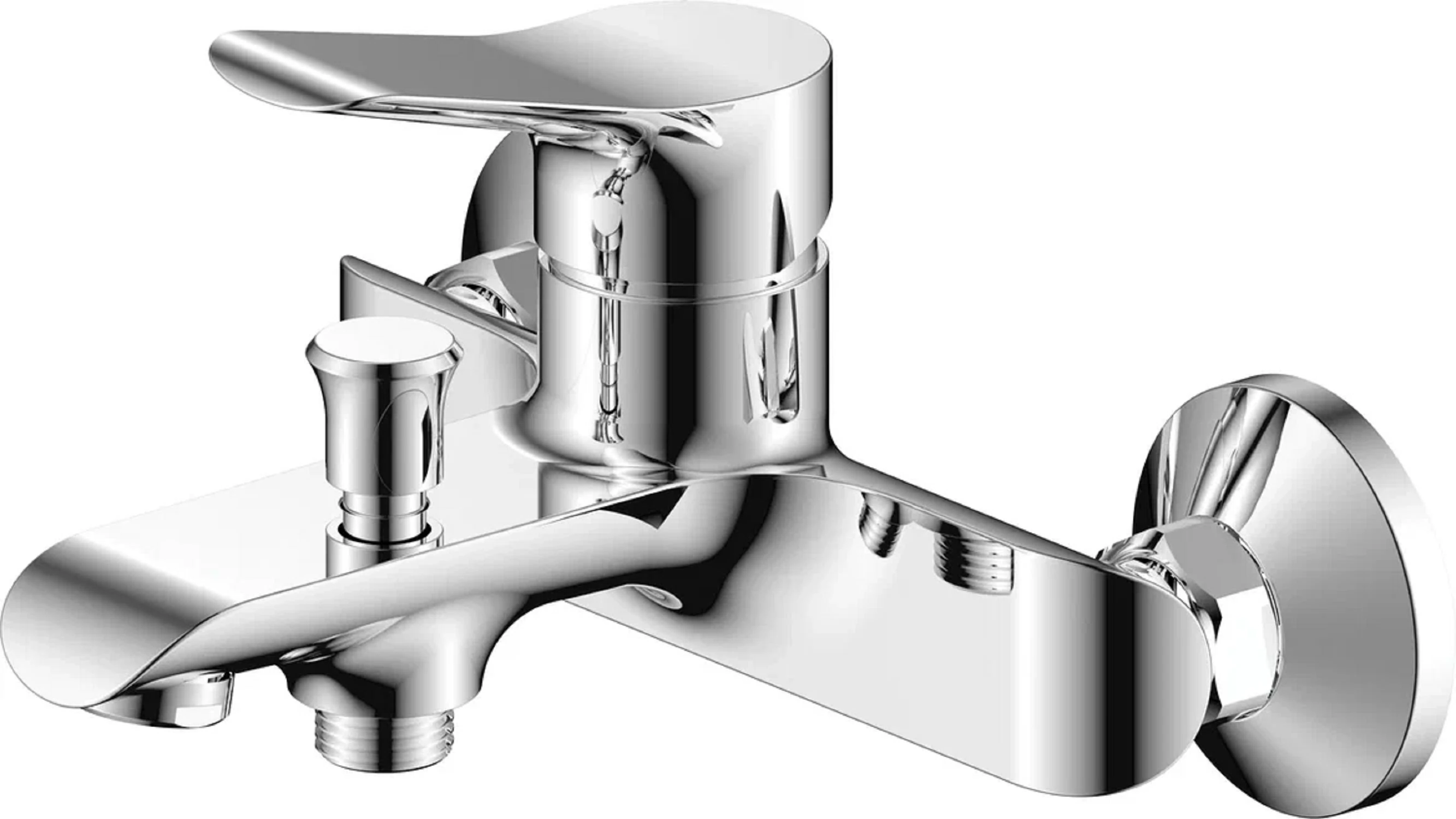 Изображение товара Смеситель для ванны ARGOTECH SELENA d-35 с душевым набором хром 16 см