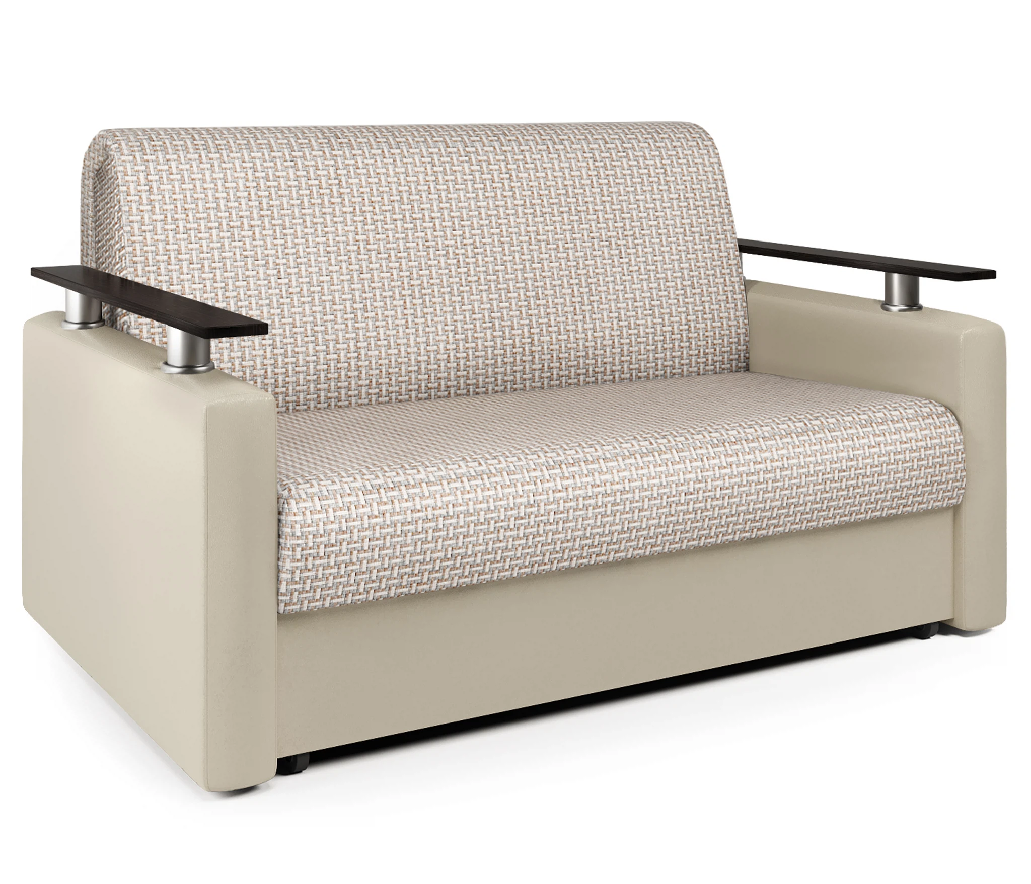 Изображение товара Диван-кровать Шарм 100 Корфу беж и экокожа беж