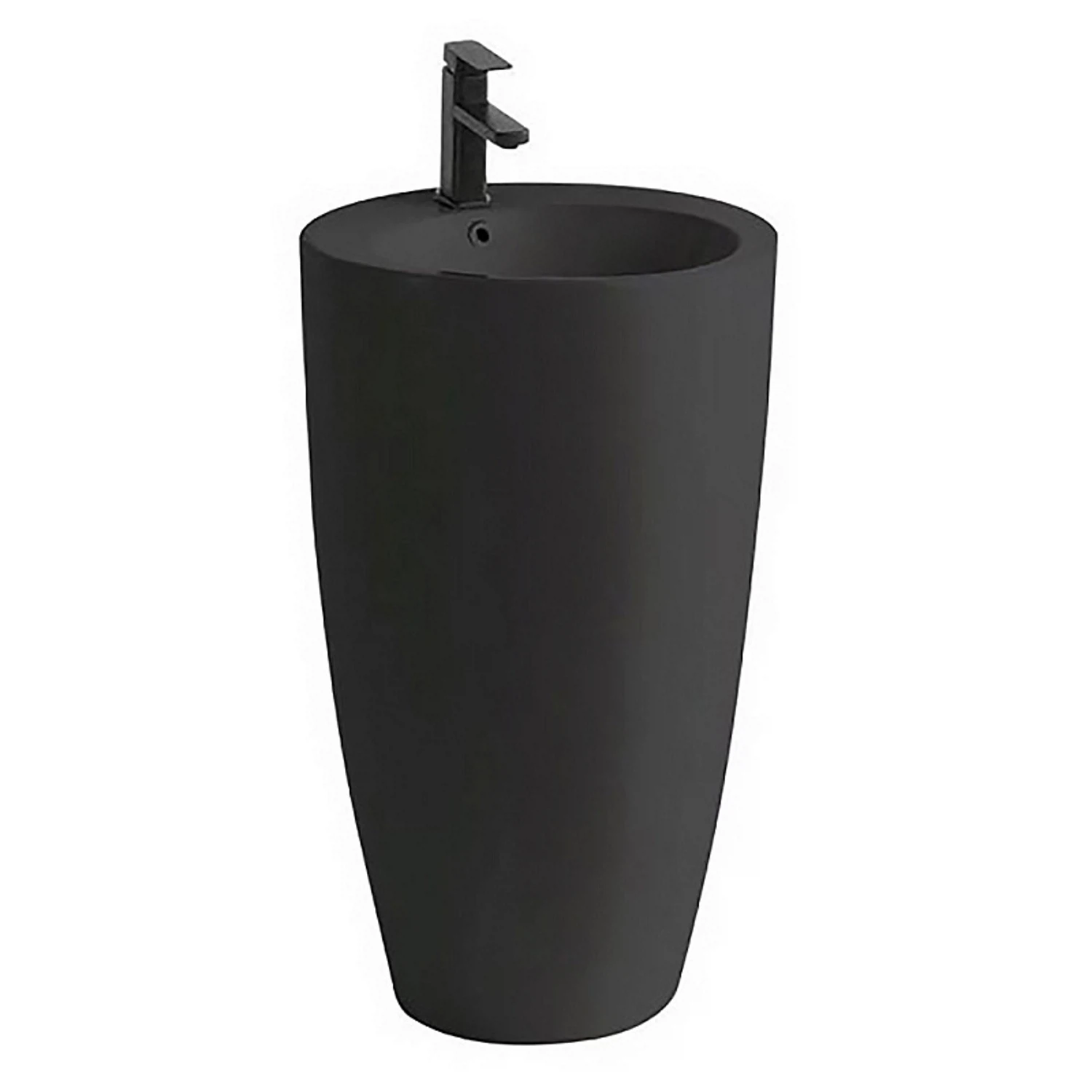 Изображение товара Напольная раковина Azario Dea 50х50 черная для ванной комнаты