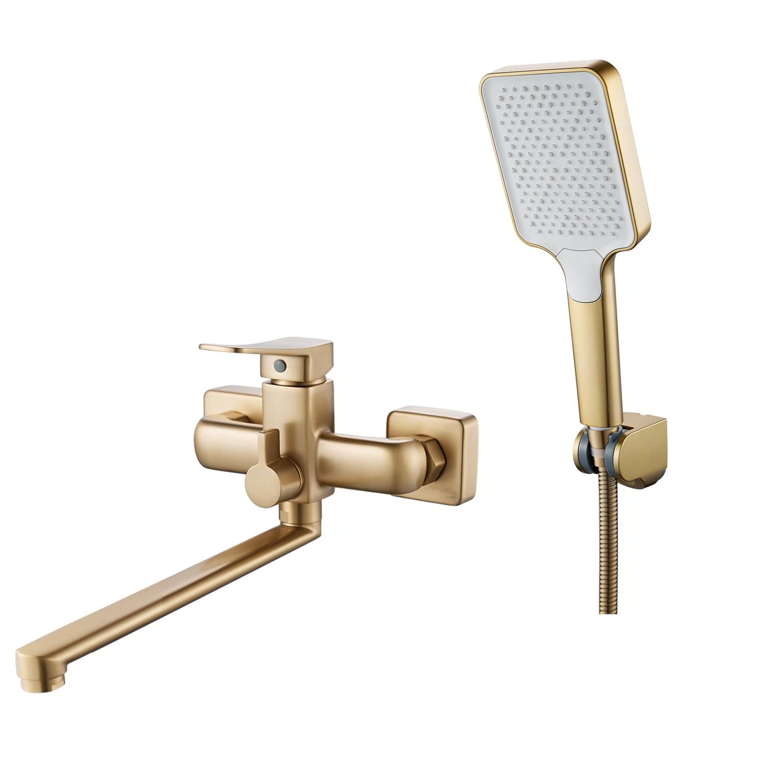 Изображение товара Смеситель Shevanik S9902G золотой сатин для ванны