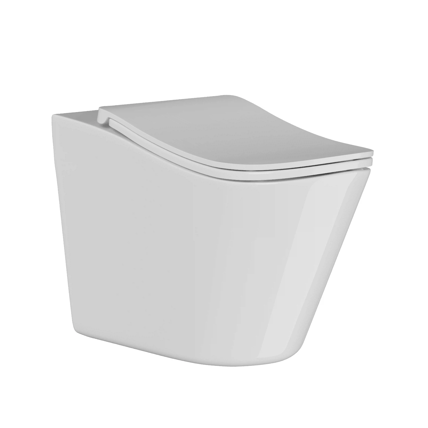 Изображение товара Унитаз подвесной анатомический WAVE SILUET Tornado3.0 сид. дюропласт, м/л, быстр, БЕЛЫЙ глянец (L)