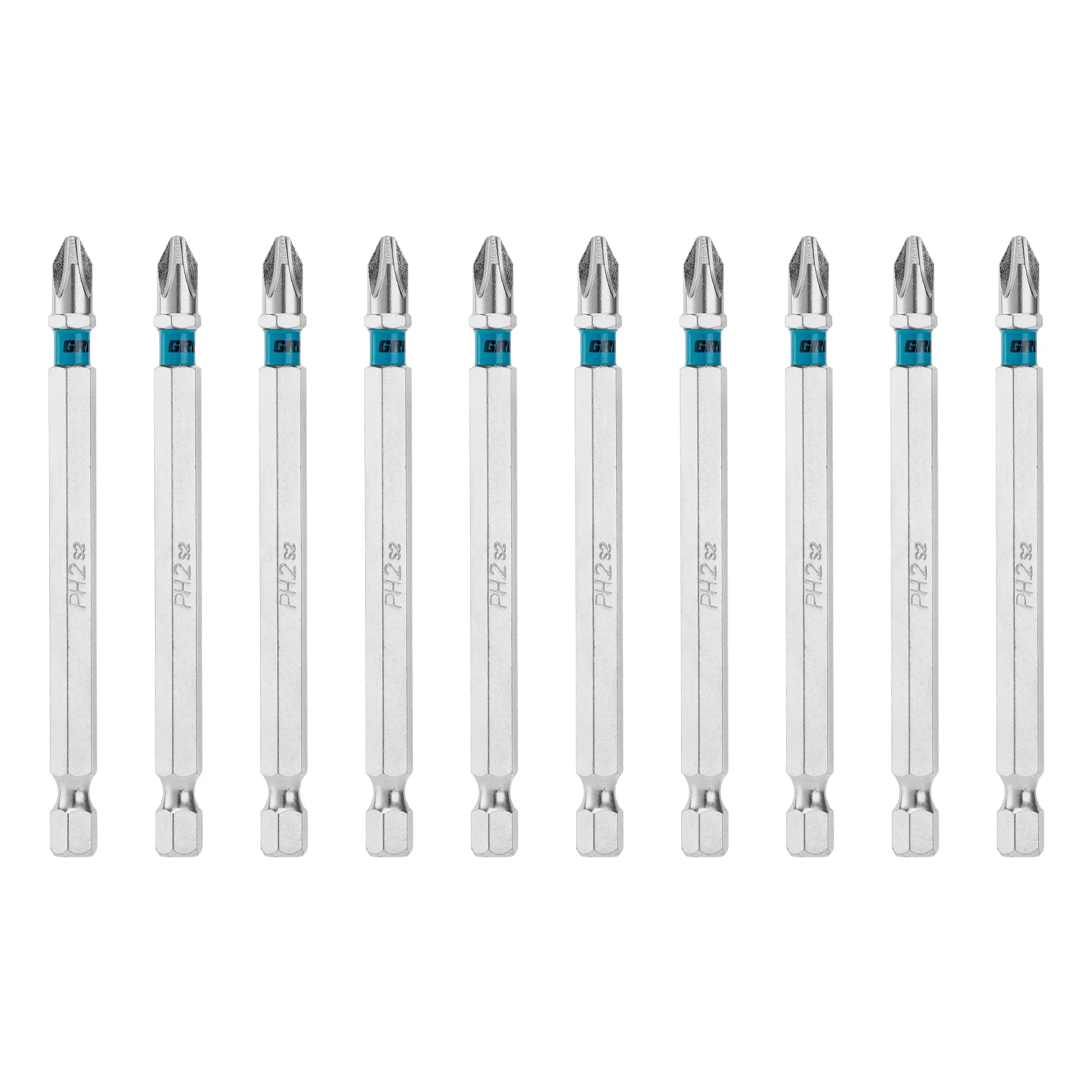 Изображение товара Бита PH2х90мм, сталь S2, шестигр., 10 шт., Gross 113079