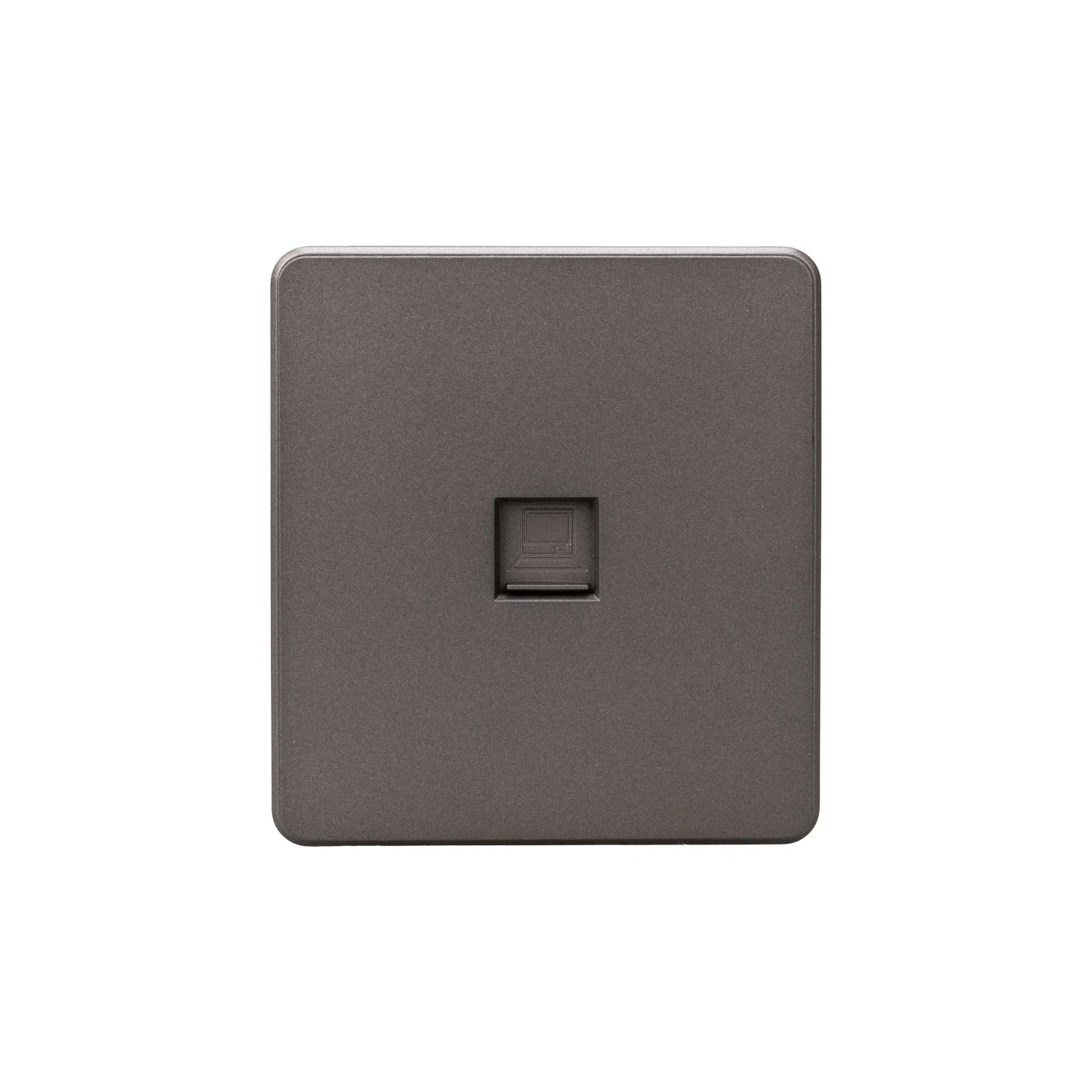 Изображение товара Розетка KRANZ ROUND RJ45 CAT6 для скрытой установки серый