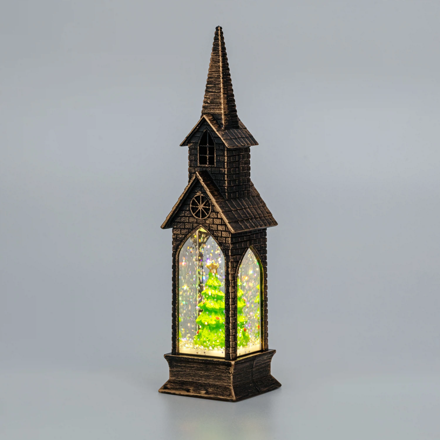 Изображение товара Светильник декоративный (фигура) Башня с эффектом снегопада и подсветкой NEON-NIGHT