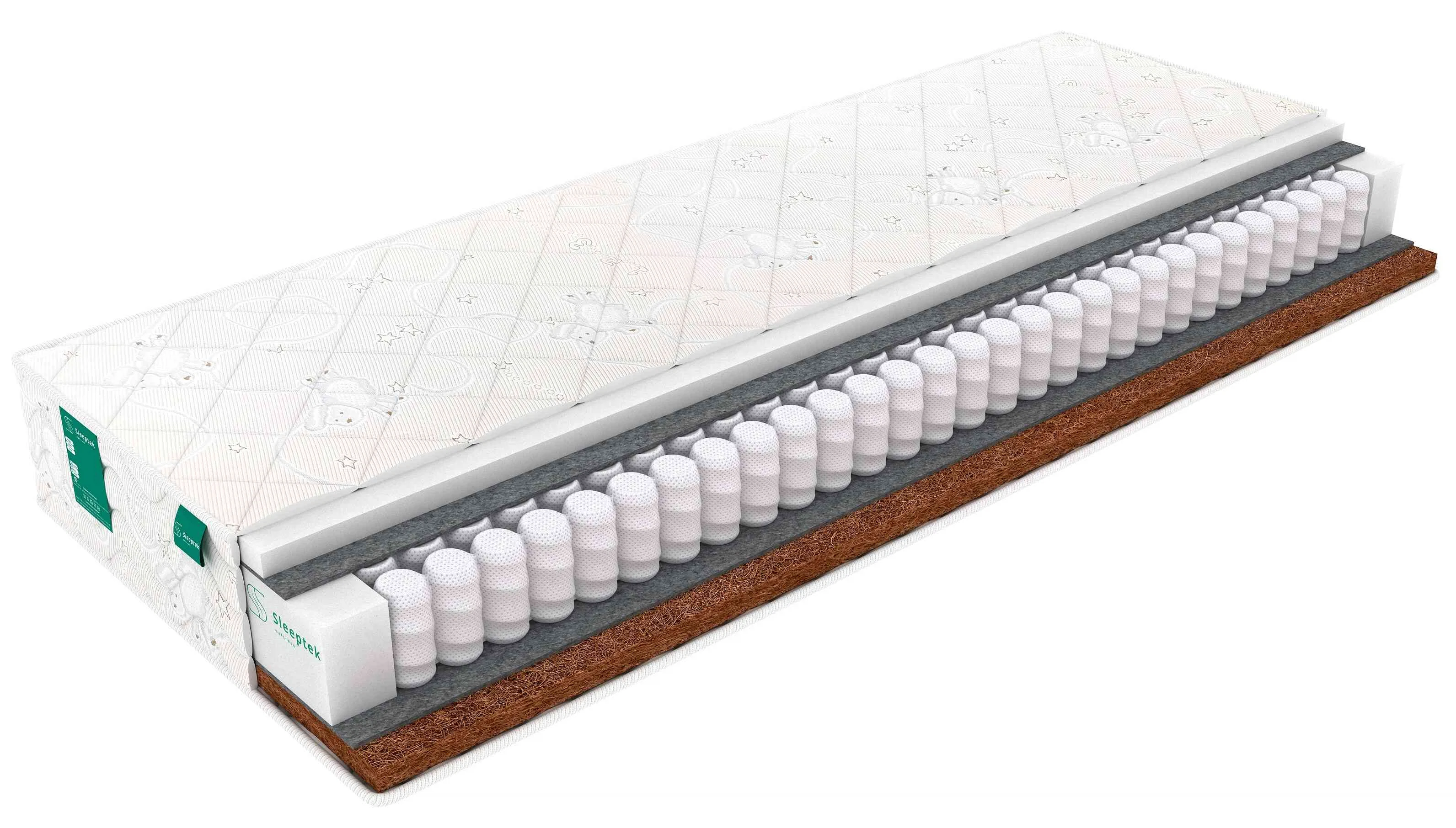 Изображение товара Детский матрас Sleeptek Junior FoamCocos 70x160 см с независимым пружинным блоком