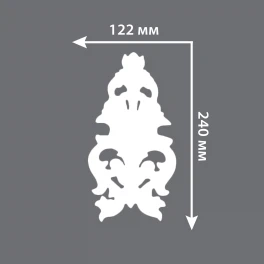 DA-775/40 орнамент DECOMASTER-1 (122х240х25мм)