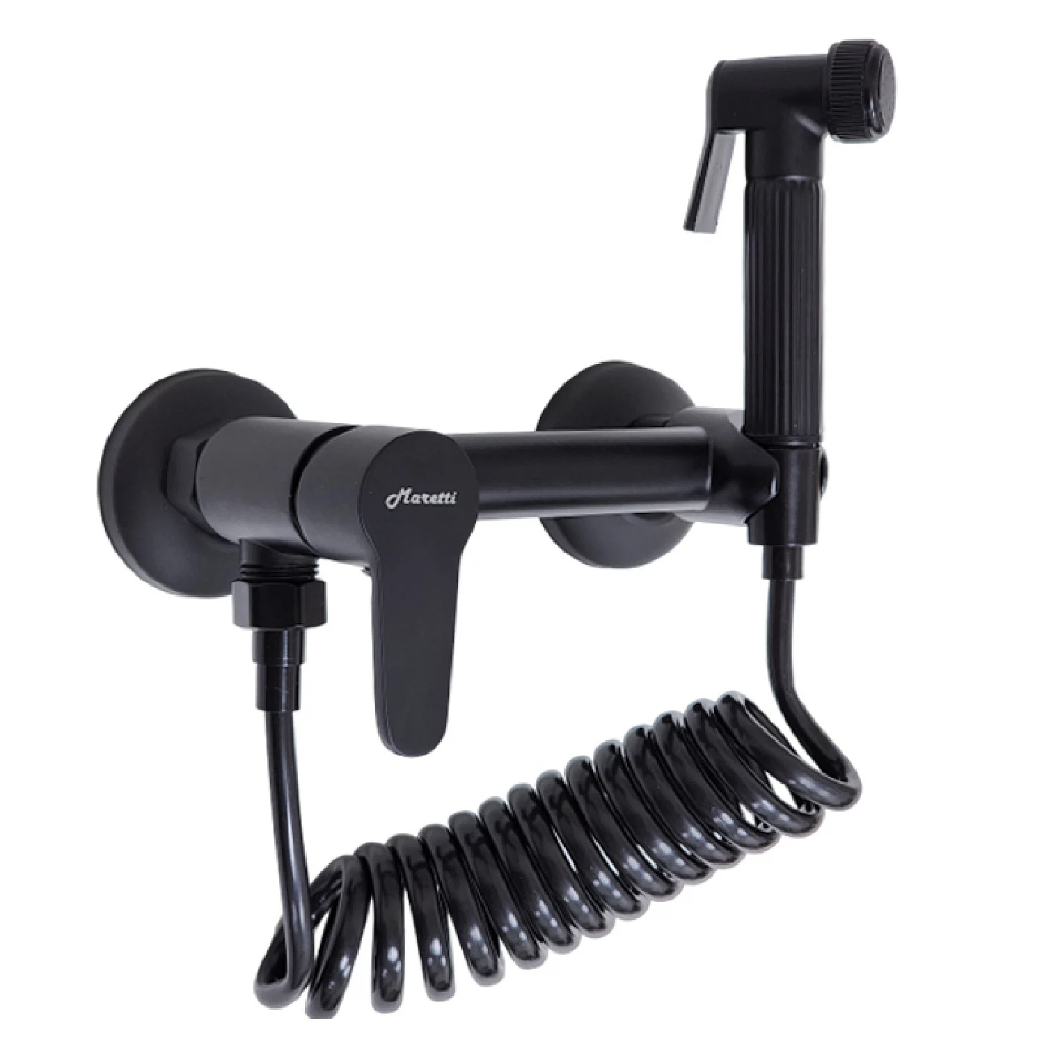 Изображение товара Гигиенический душ со смесителем Maretti Project Black PB30RN69, черный