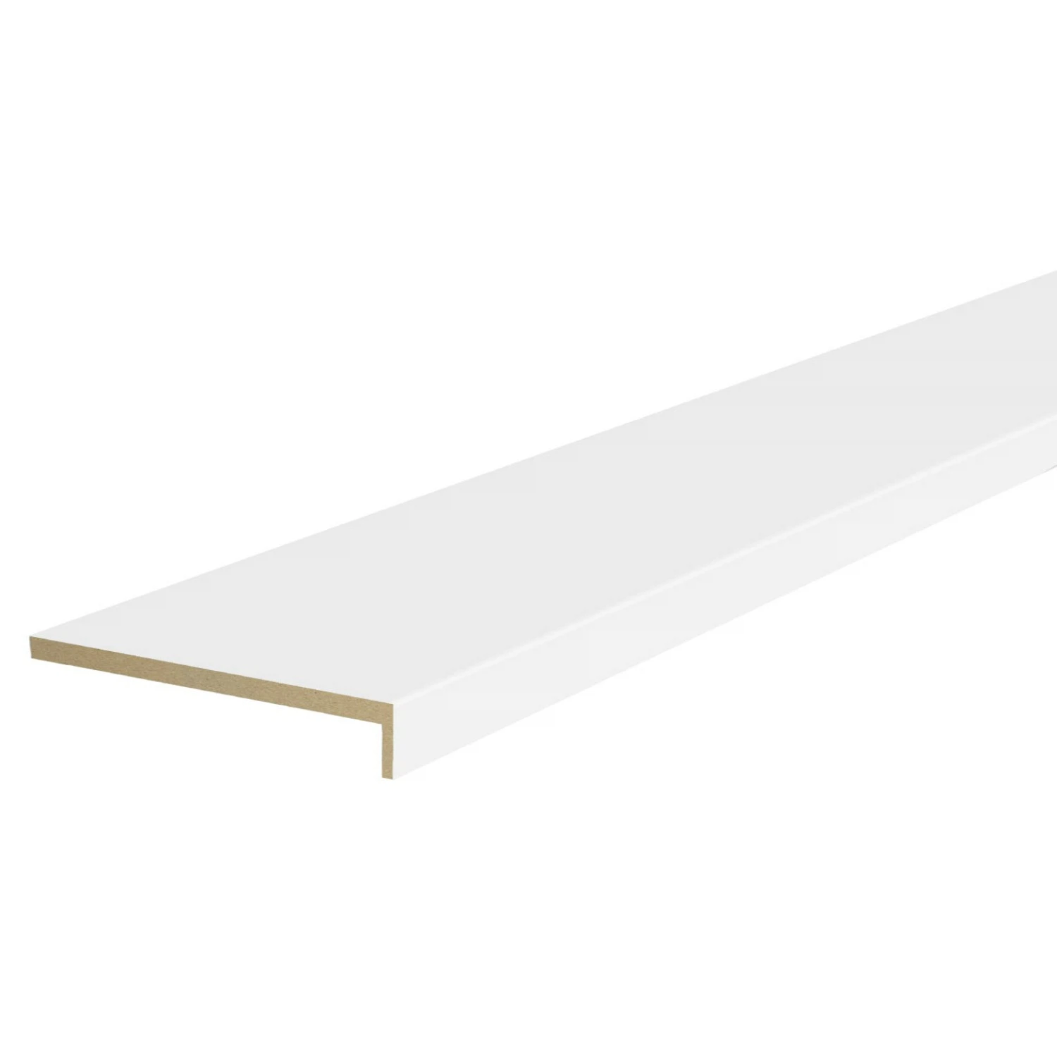 Изображение товара Наличник ЭКОШПОН телескопический L (8мм) Белый Эмалит, 70х25х2150