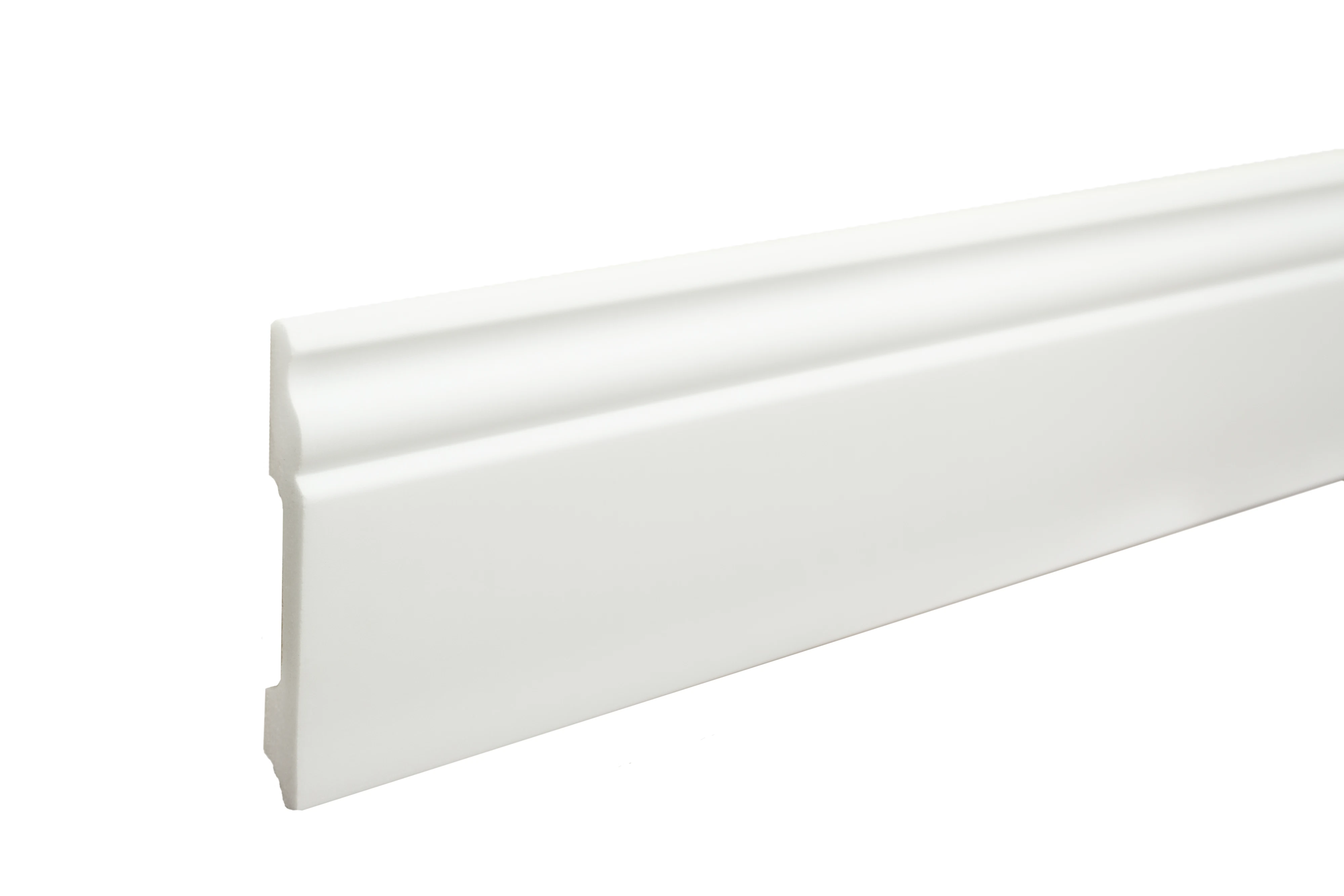 Изображение товара Плинтус Волшебная палочка MSPOL 203 100*13*2000 мм Белый под покраску