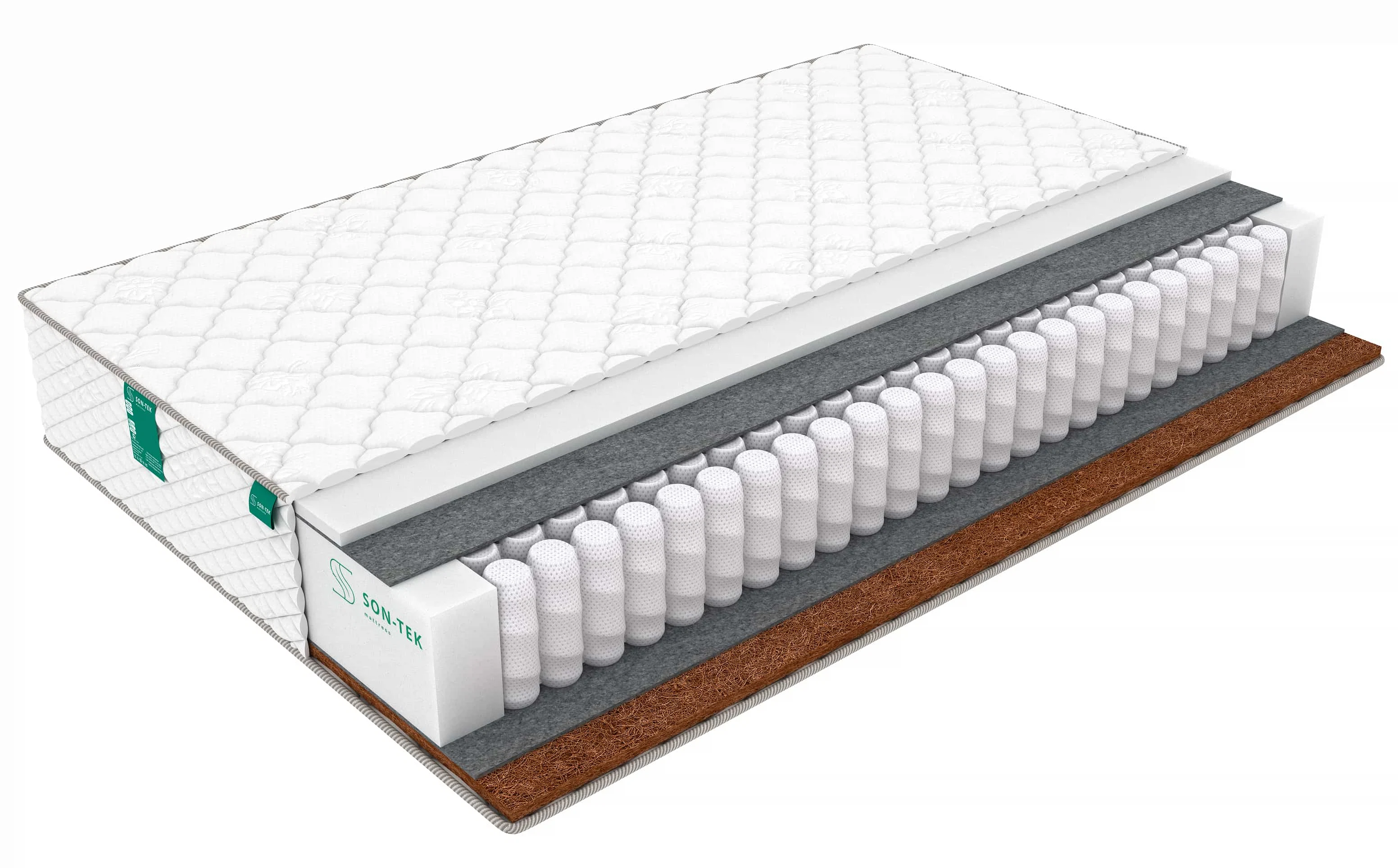 Изображение товара Матрас Sleeptek PremierBIG FoamCocos Lite 90x200 см с независимым пружинным блоком