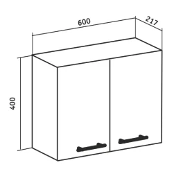 Шкаф навесной Runo Рондо 60х40
