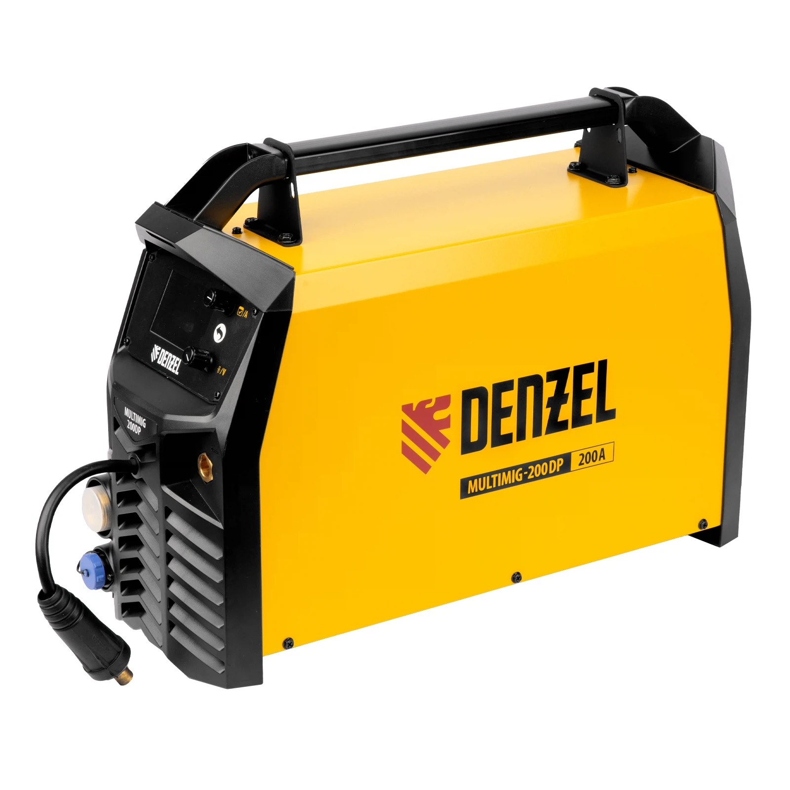 Изображение товара Инверторный аппарат полуавтоматической сварки Denzel MultiMIG-200DP Synergy Double Pulse