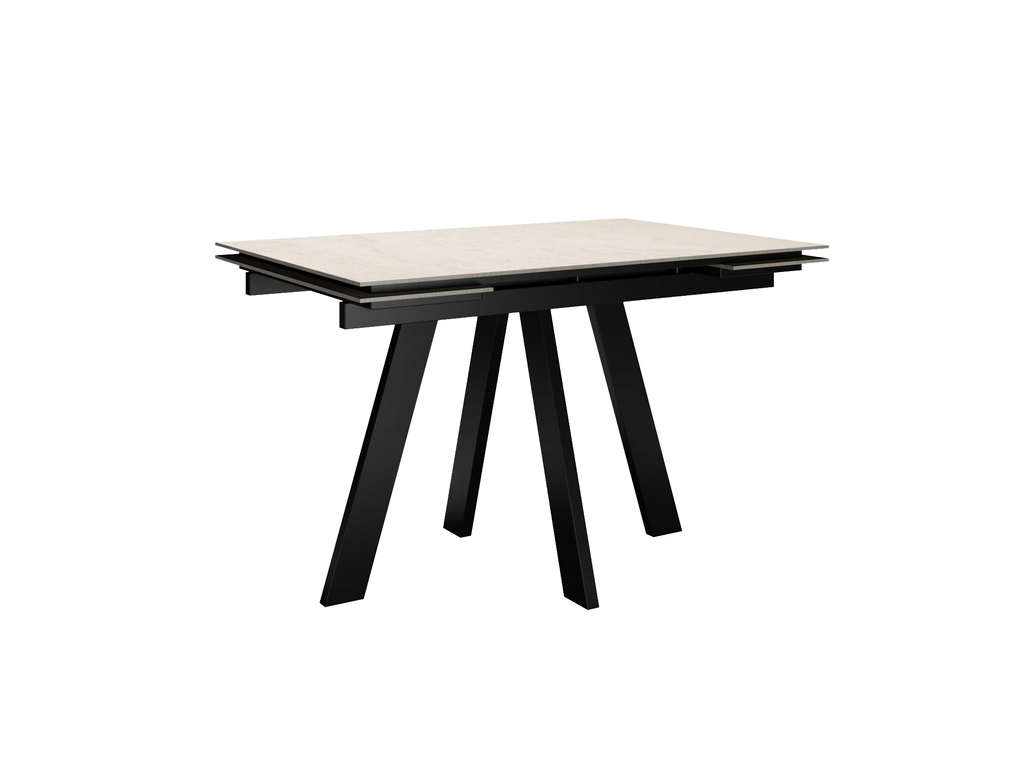 Изображение товара Стол DikLine DM140 Хромикс белый/опоры черные