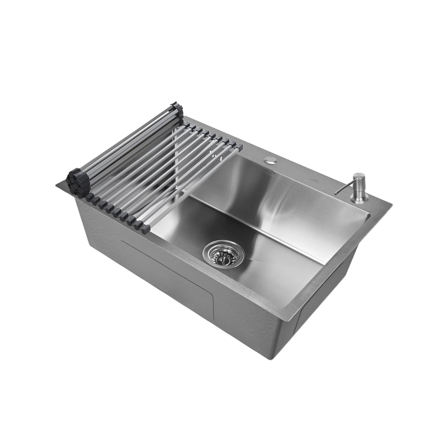 Изображение товара Кухонная мойка из нержавеющей стали 70х50 см WISENT с сифоном и аксессуарами