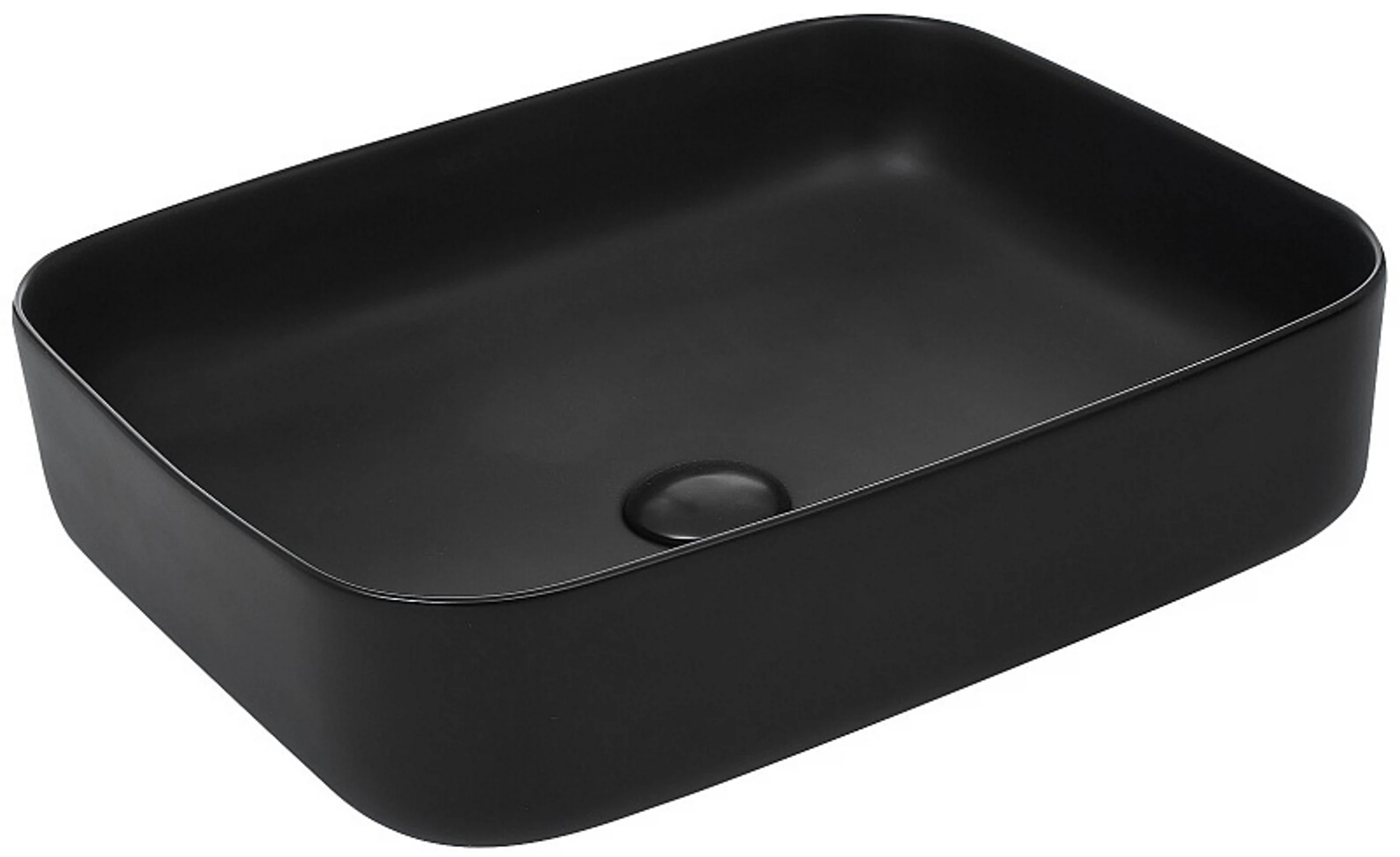 Изображение товара Раковина накладная для ванной Azario 50х39 AZ-2195-MB черный матовый