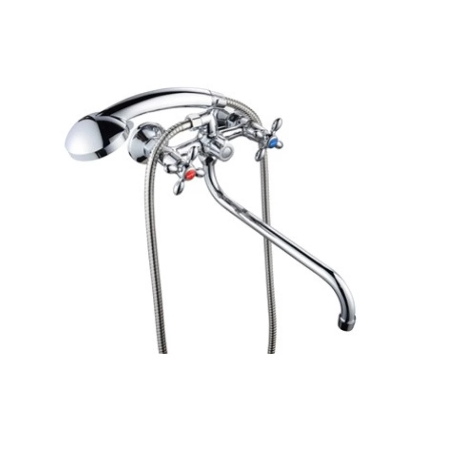 Изображение товара Смеситель для ванны с душем BOOU BA5318-3-C007-B702 хром латунь современный дизайн