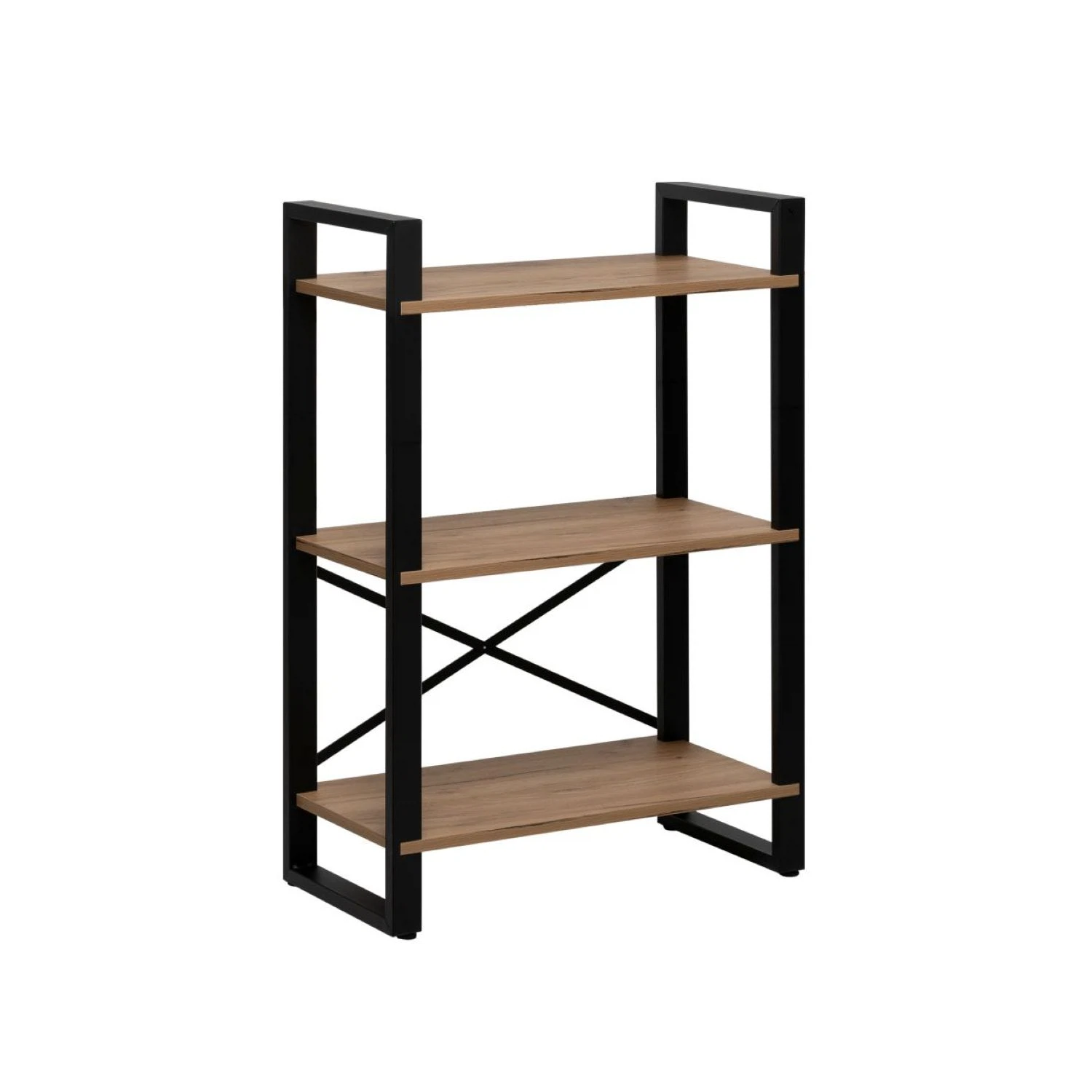 Изображение товара Стеллаж Стилвуд 123, Черный/Дуб крафт золотой