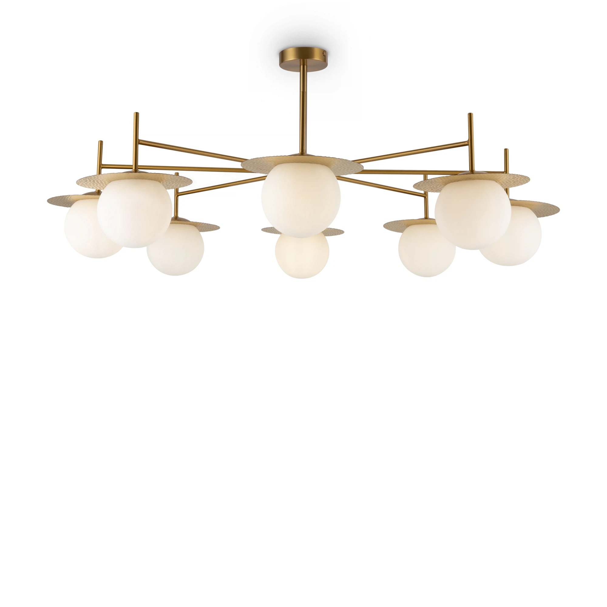 Изображение товара Люстра Freya Camelia FR5202PL-08BS с 8 лампами модерн латунь стекло