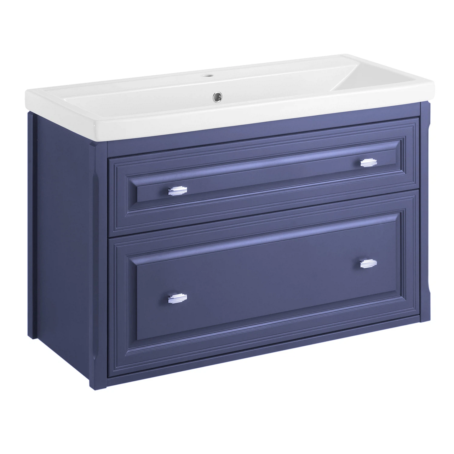 Изображение товара Подстолье Кастелло 100 Пейна с раковиной Фостер, подвесная мебель для ванной