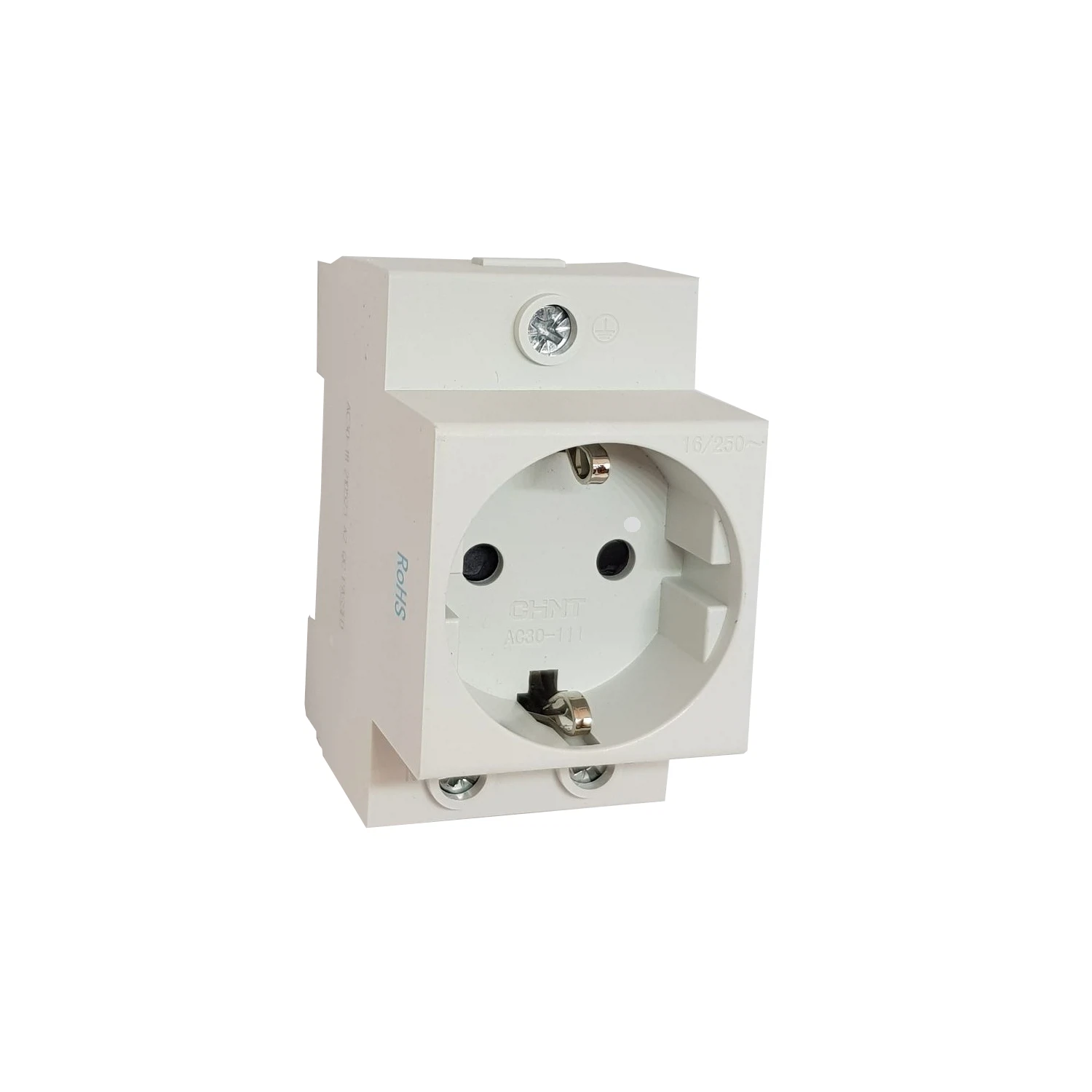 Изображение товара Розетка AC30-111 на DIN-рейку с заземлением 230В 16А IP20 Chint