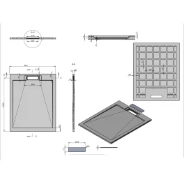 Душевой поддон Vincea VST-4SRL8010W 100х80 матовый белый