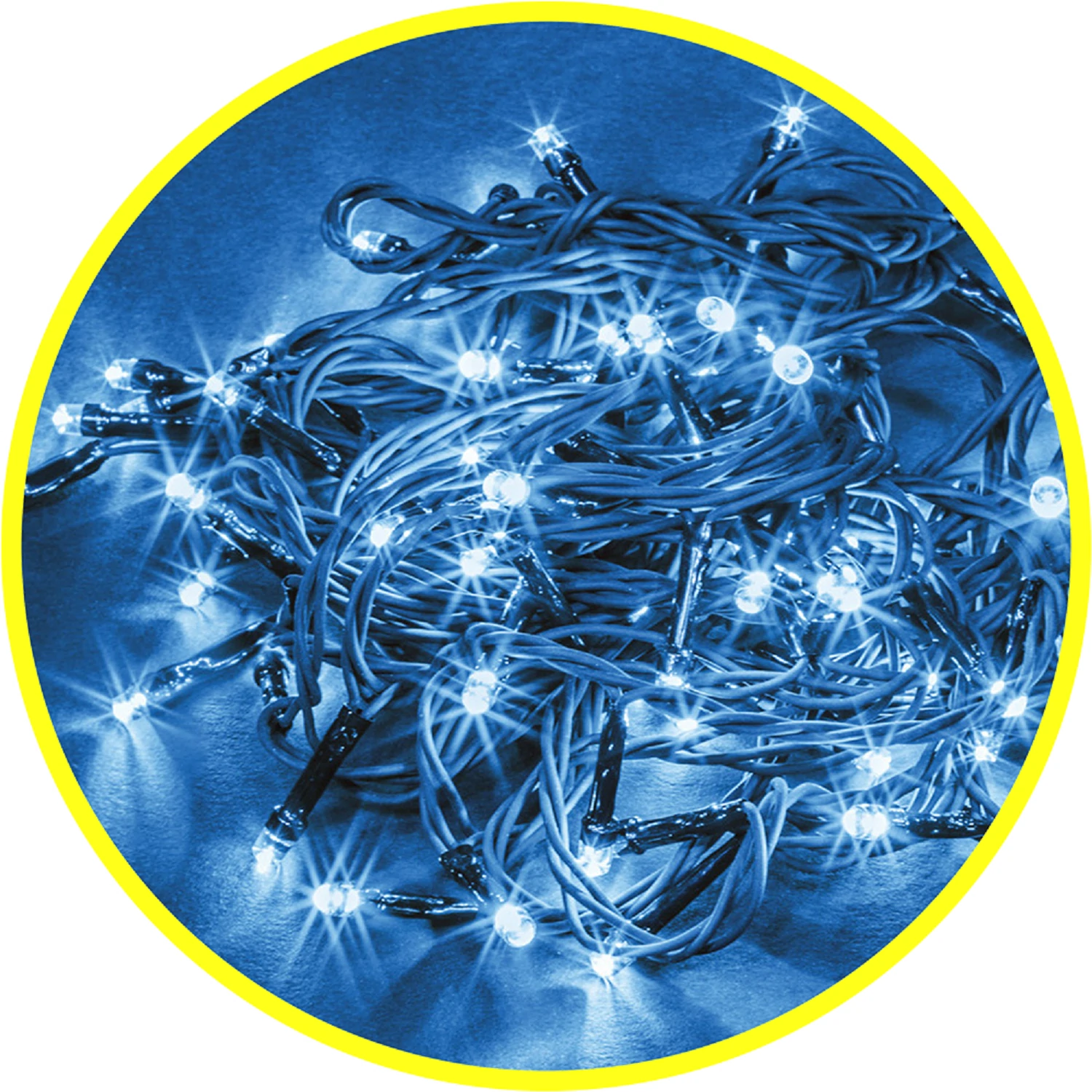 Изображение товара Уличная светодиодная гирлянда Navigator 15.5 м с 8 режимами синего света IP44