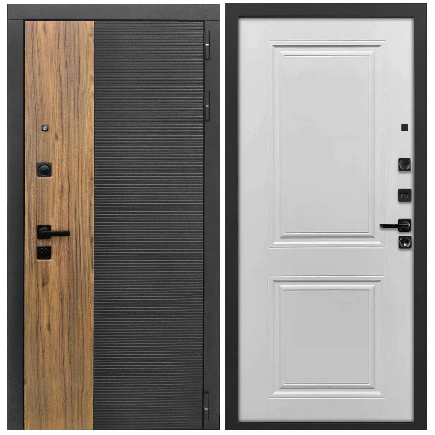 Изображение товара Дверь входная металлическая L-46 860x2050, взломостойкая, бренд Дверипро