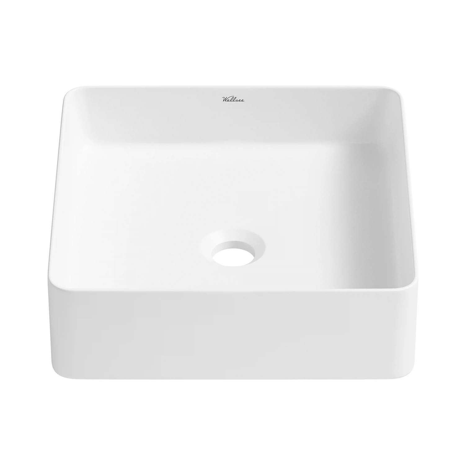 Изображение товара Накладная раковина для ванной Wellsee FreeDom 2.0 квадратная 30х30 см белая