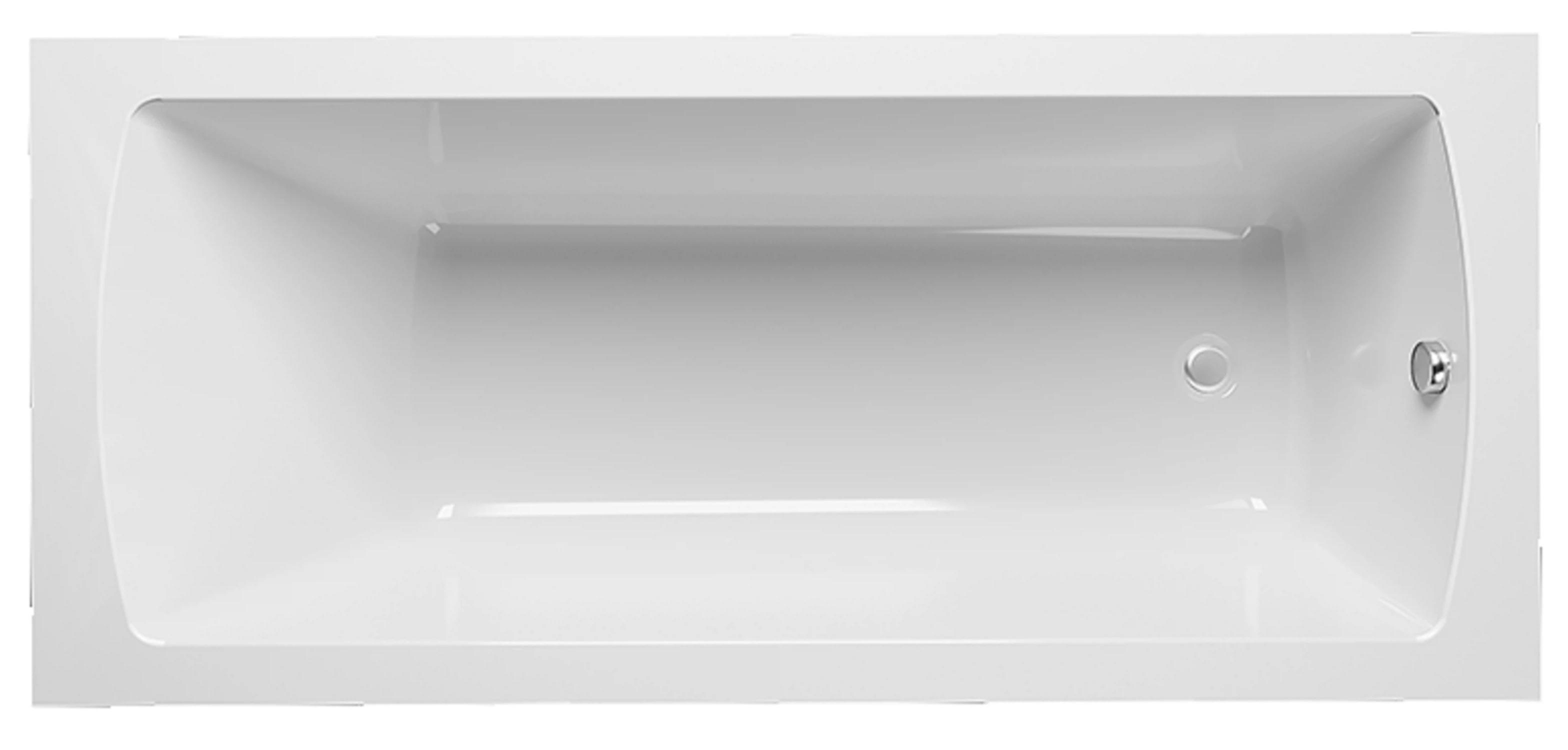 Изображение товара Акриловая ванна ERLIT Стандарт 170х70 пустая