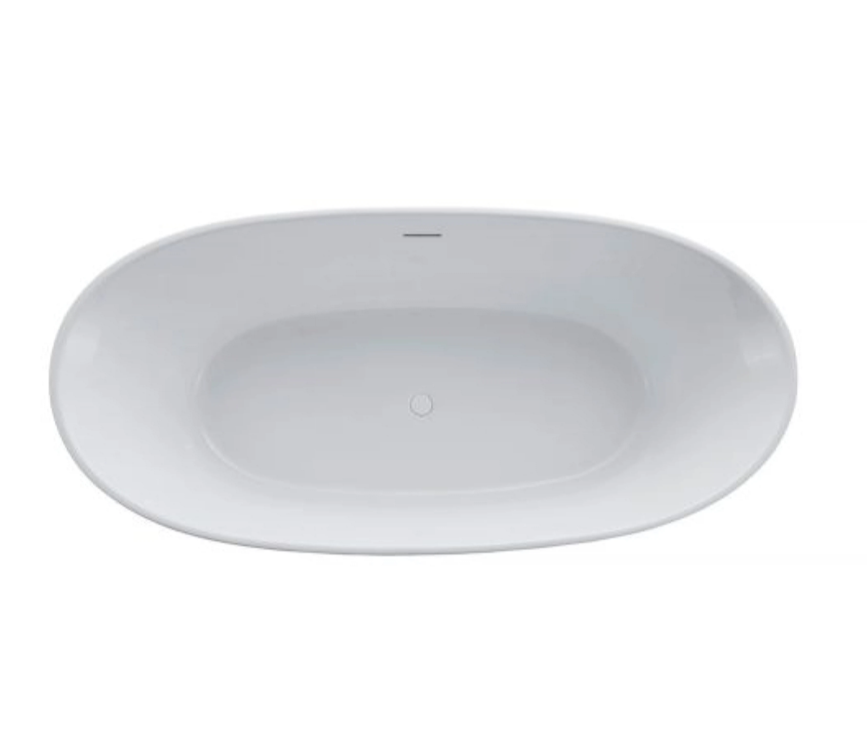 Изображение товара Ванна акриловая Vincea VBT-405-1860 186x88.5 см овальная белая с щелевым переливом