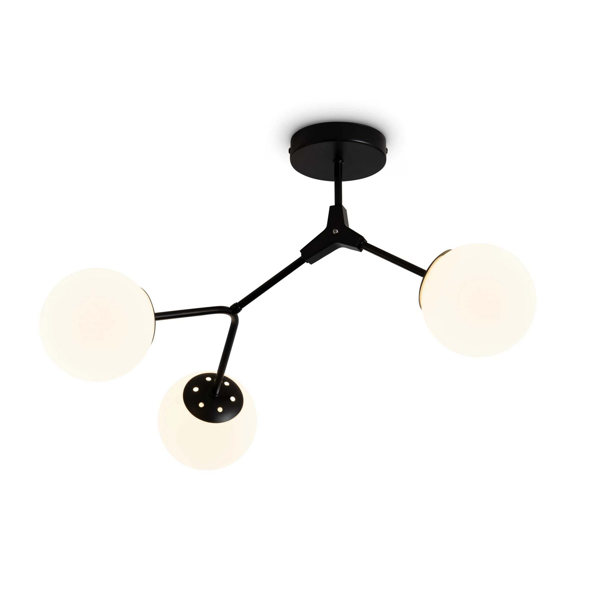 Изображение товара Люстра потолочная Freya Skip FR5497PL-03B черная с тремя лампами Е27