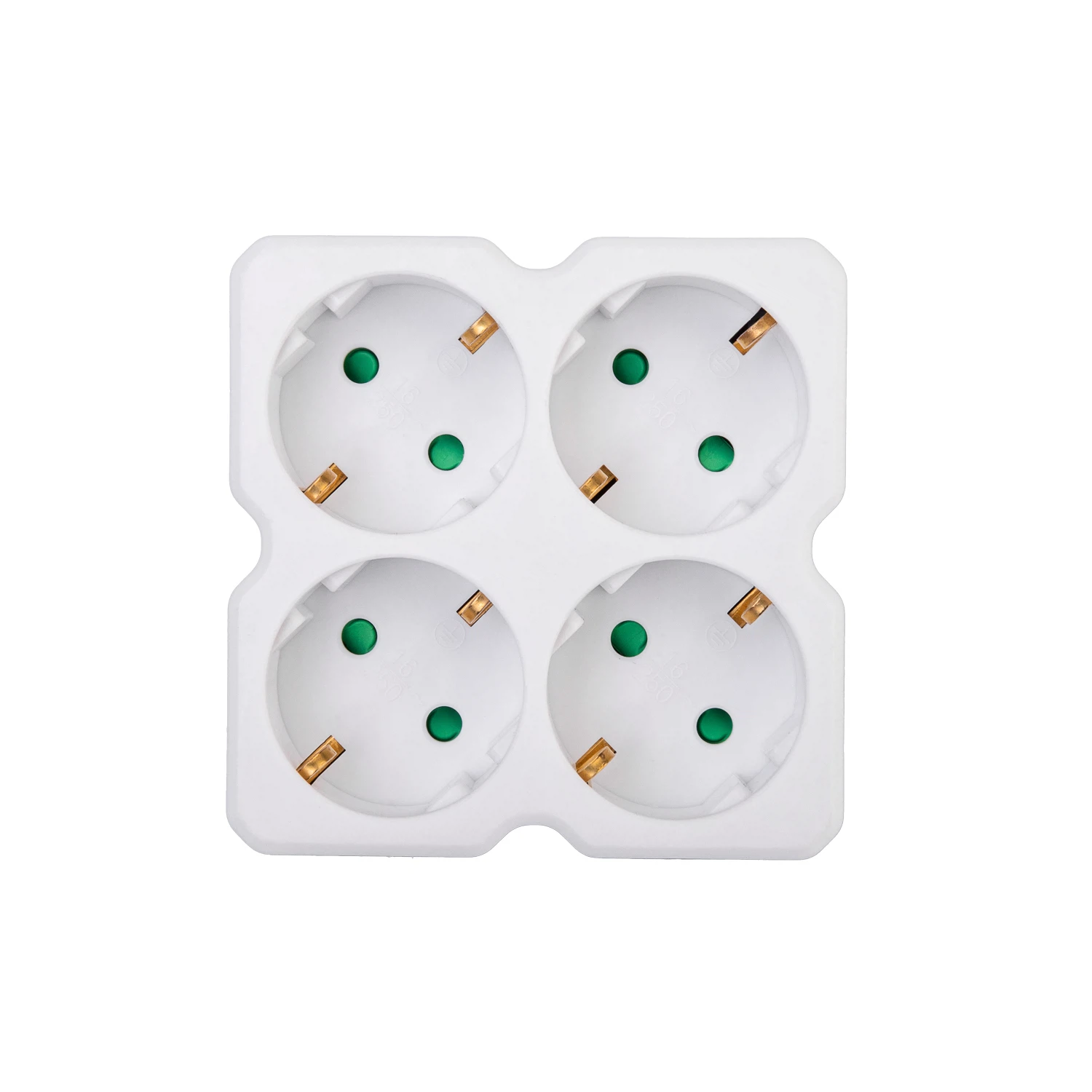 Изображение товара Четверник электрический REXANT 16А с заземлением белый