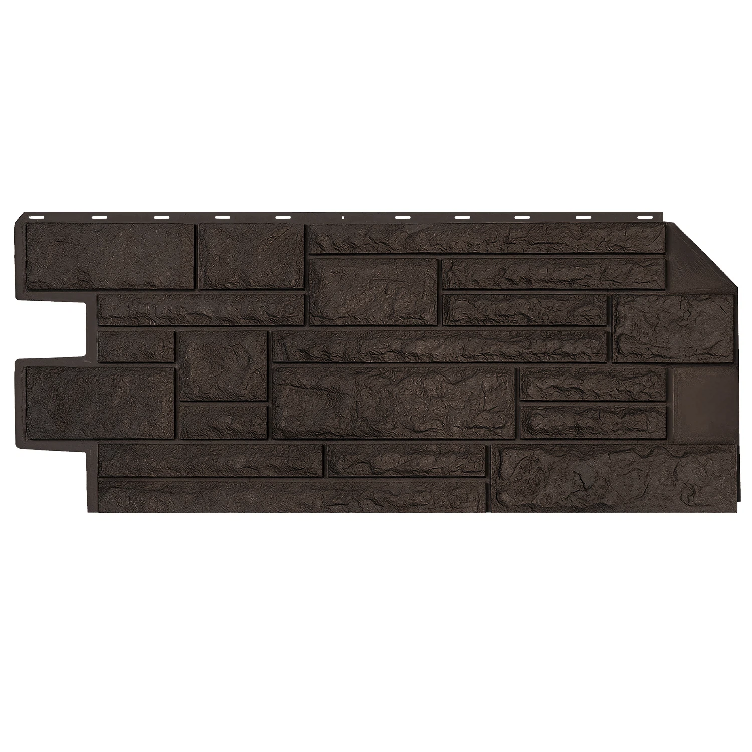 Изображение товара Фасадная панель ТН ОПТИМА Терра Темно-коричневый 965 мм 430 мм 21 мм стеновая отделка